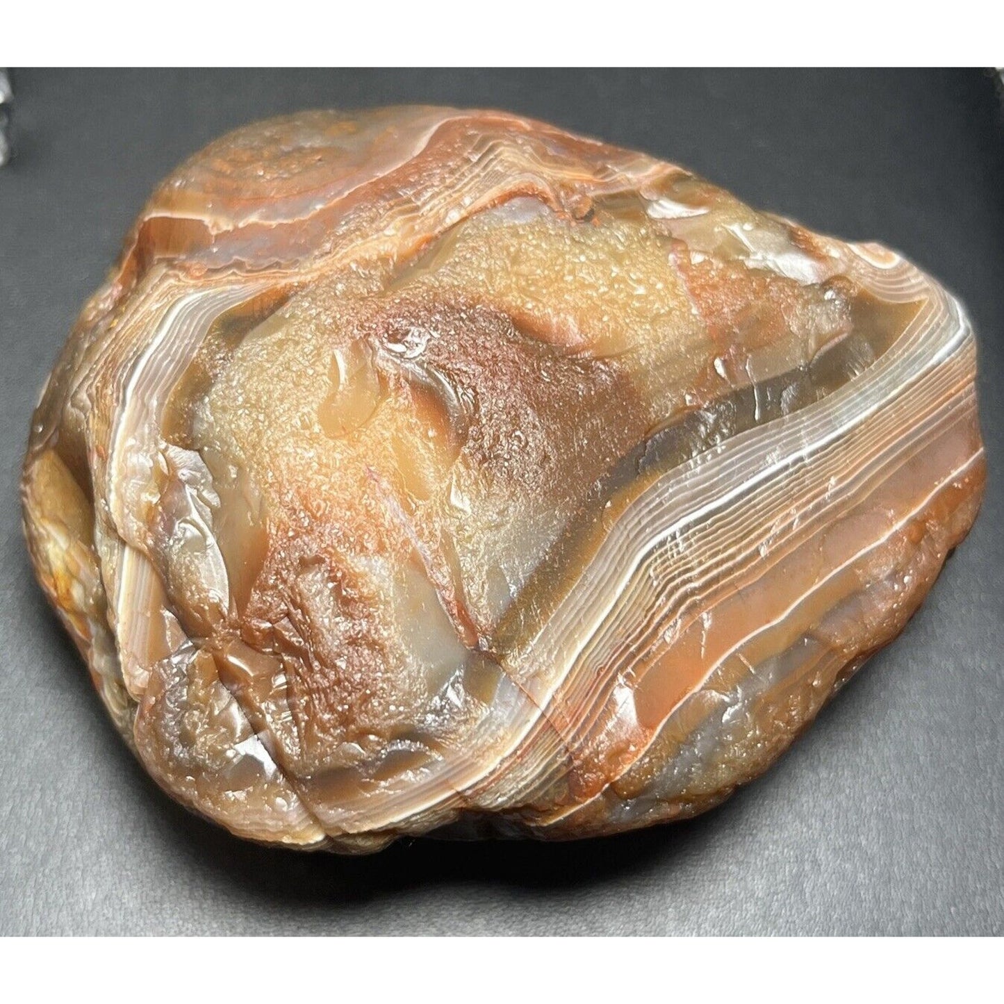14.8 oz Gemmy Red & White Lake Superior Agate.