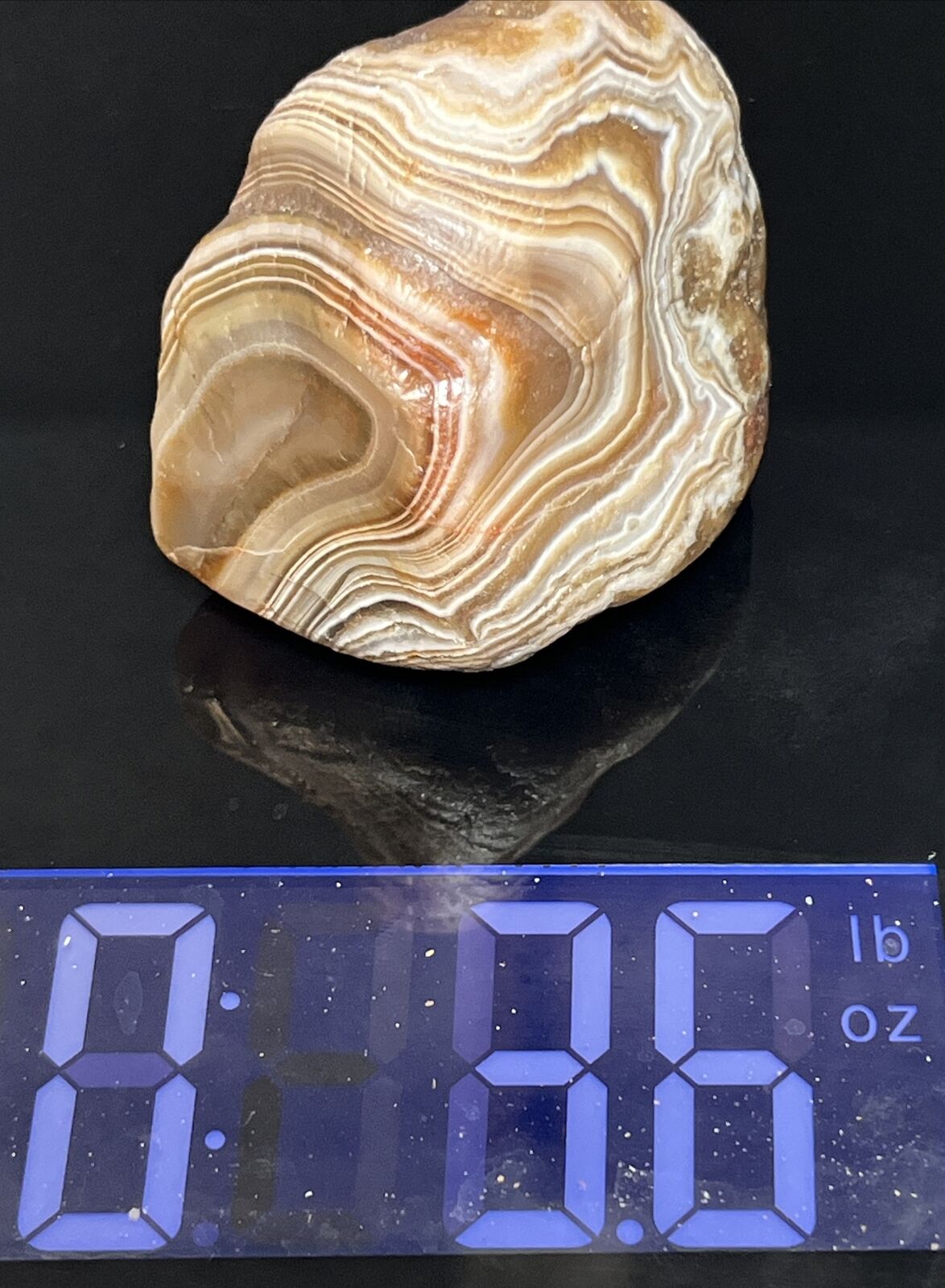 3.6 oz Killer Wrap Around Banded Lake Superior Agate