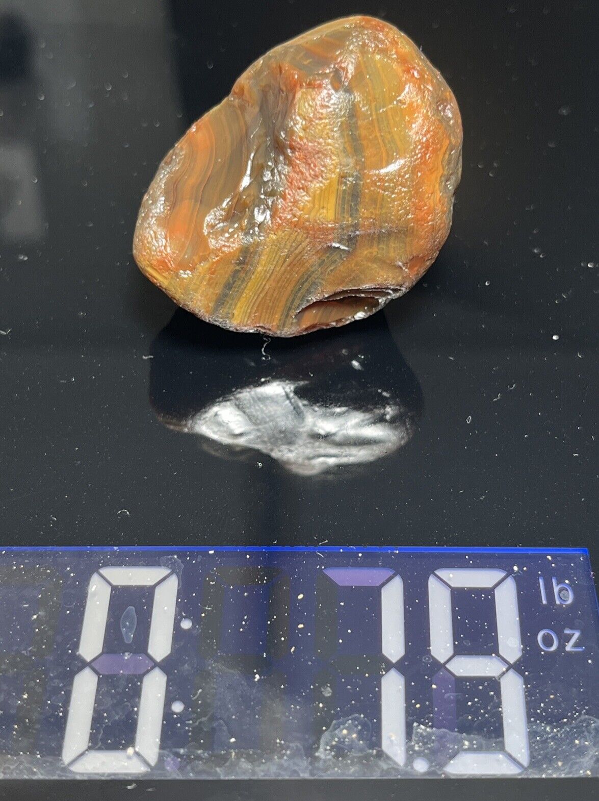 1.9 oz Dark Gemmy Lake Superior Agate. Mn State Gemstone.