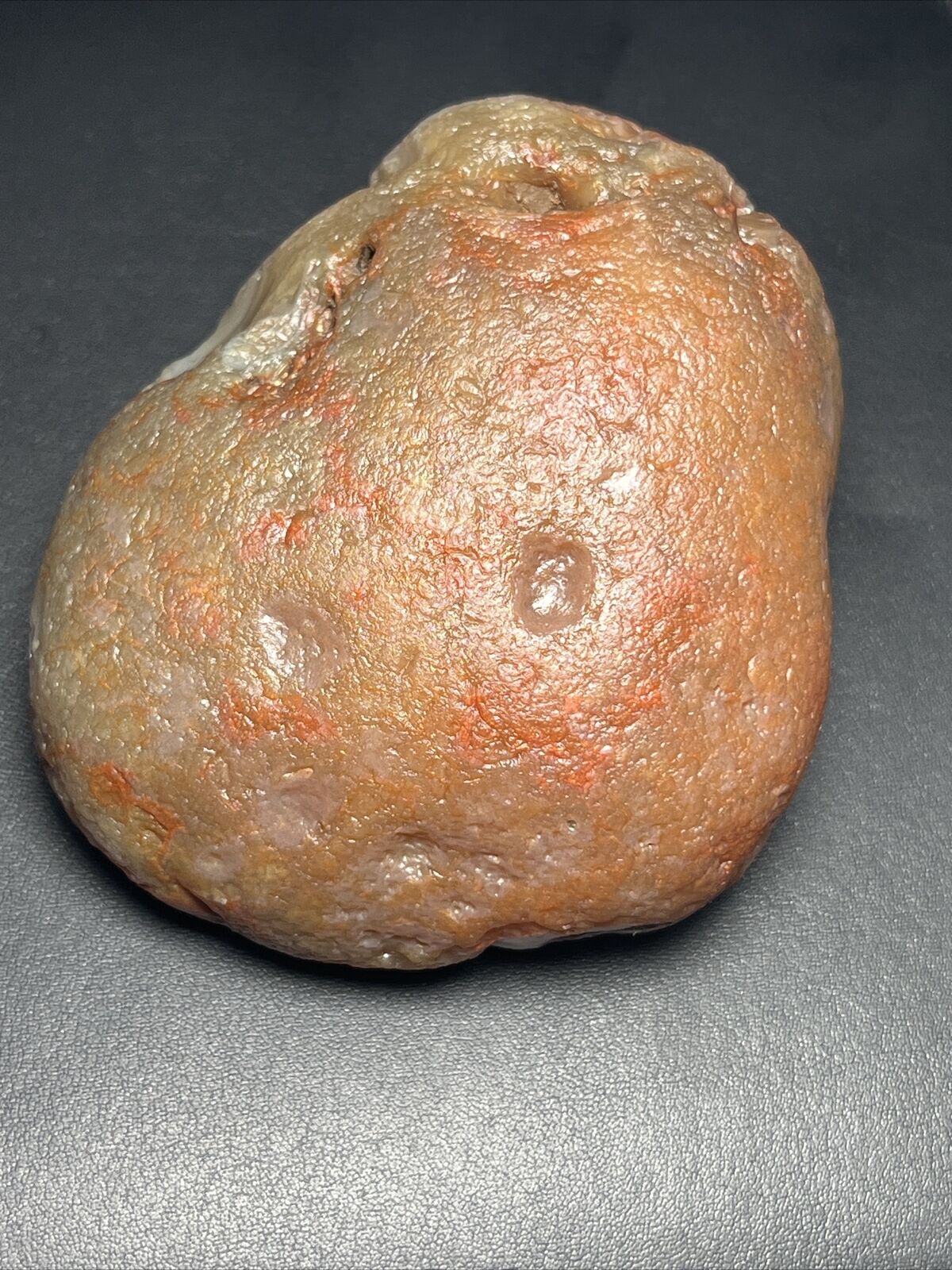 11.3 oz Top Shelf Red & White Waterwashed Lake Superior Agate.