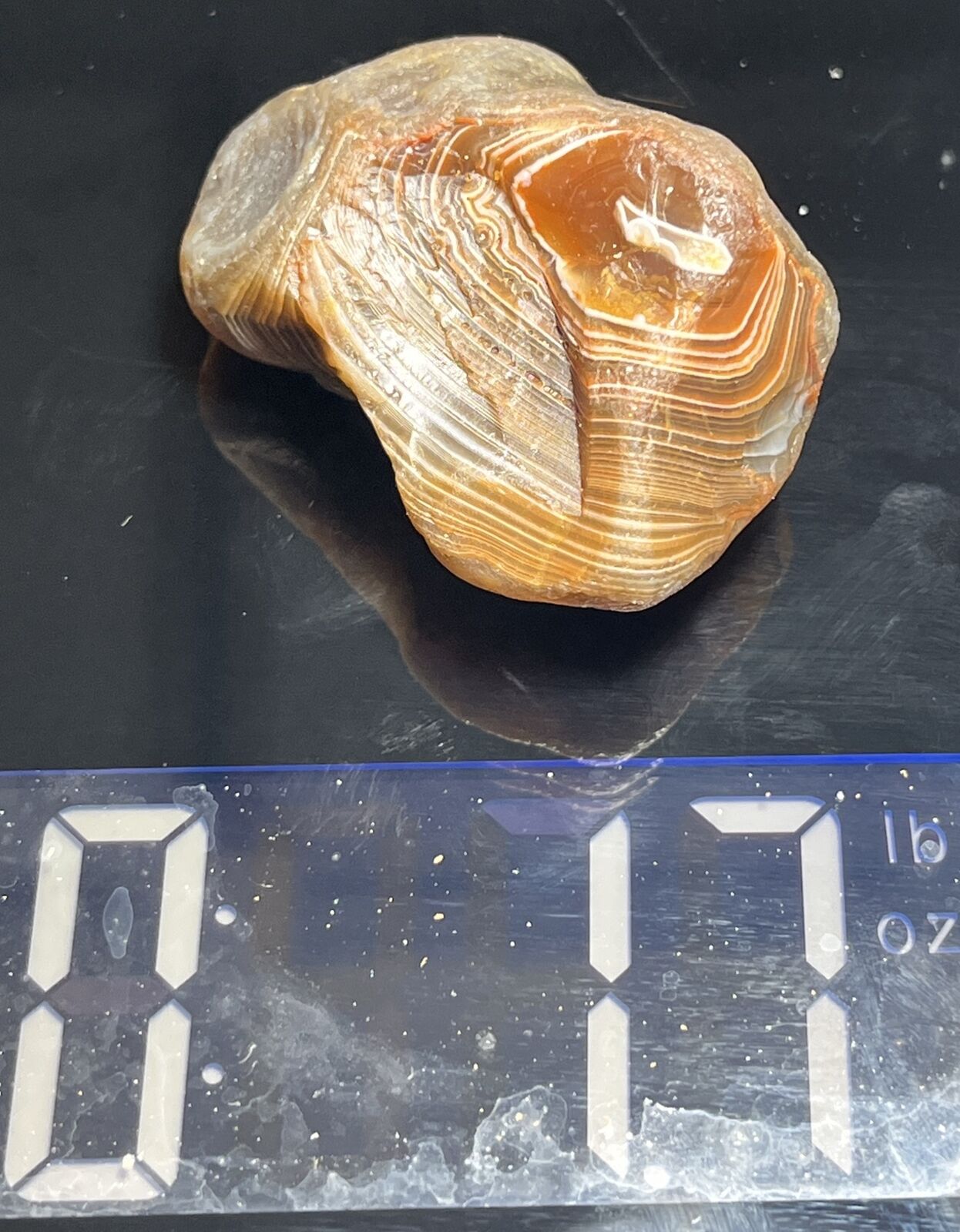 1.7 oz Red & White Fortification LSA (W/What Appears To Be aCrystal Impression?)