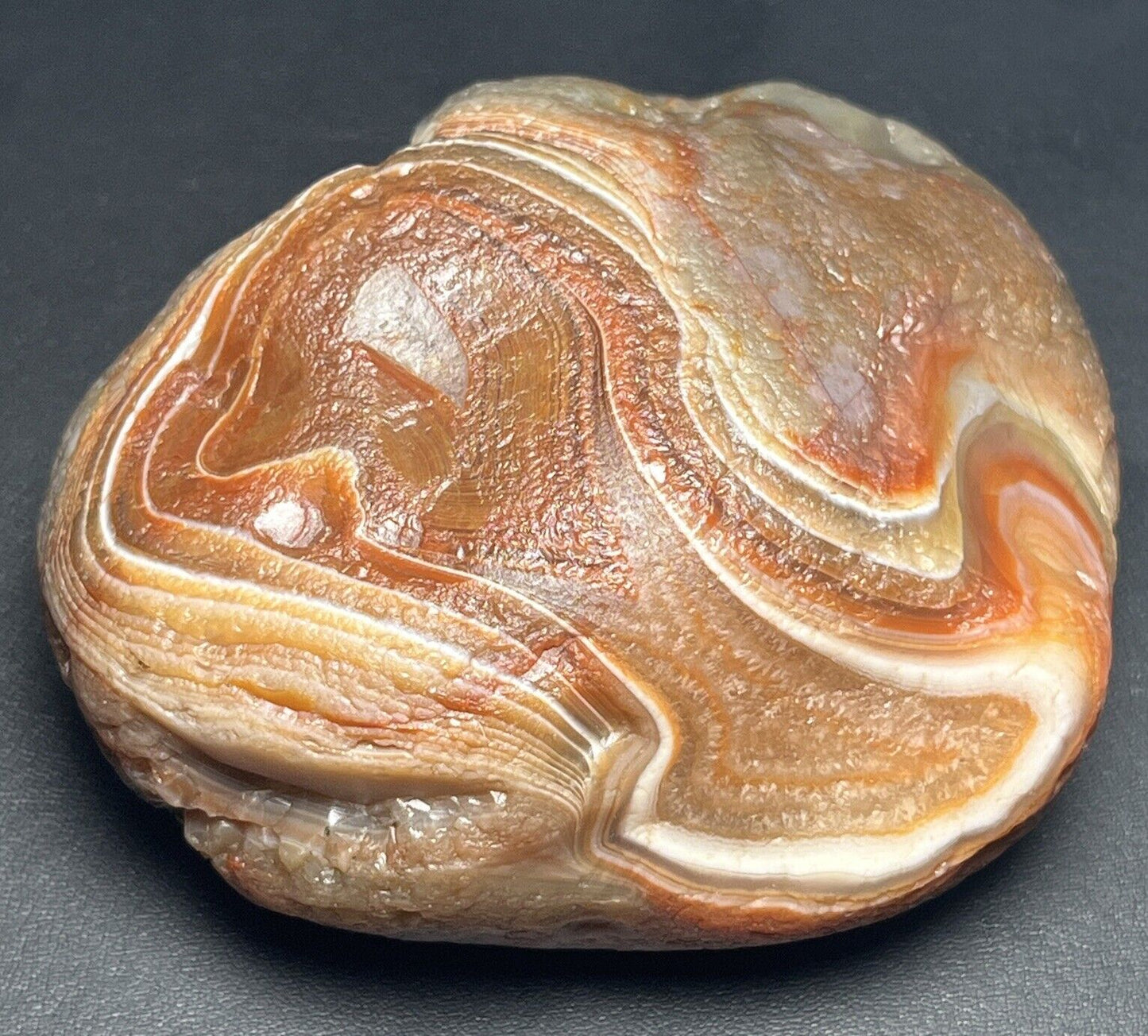 11.3 oz Top Shelf Red & White Waterwashed Lake Superior Agate.