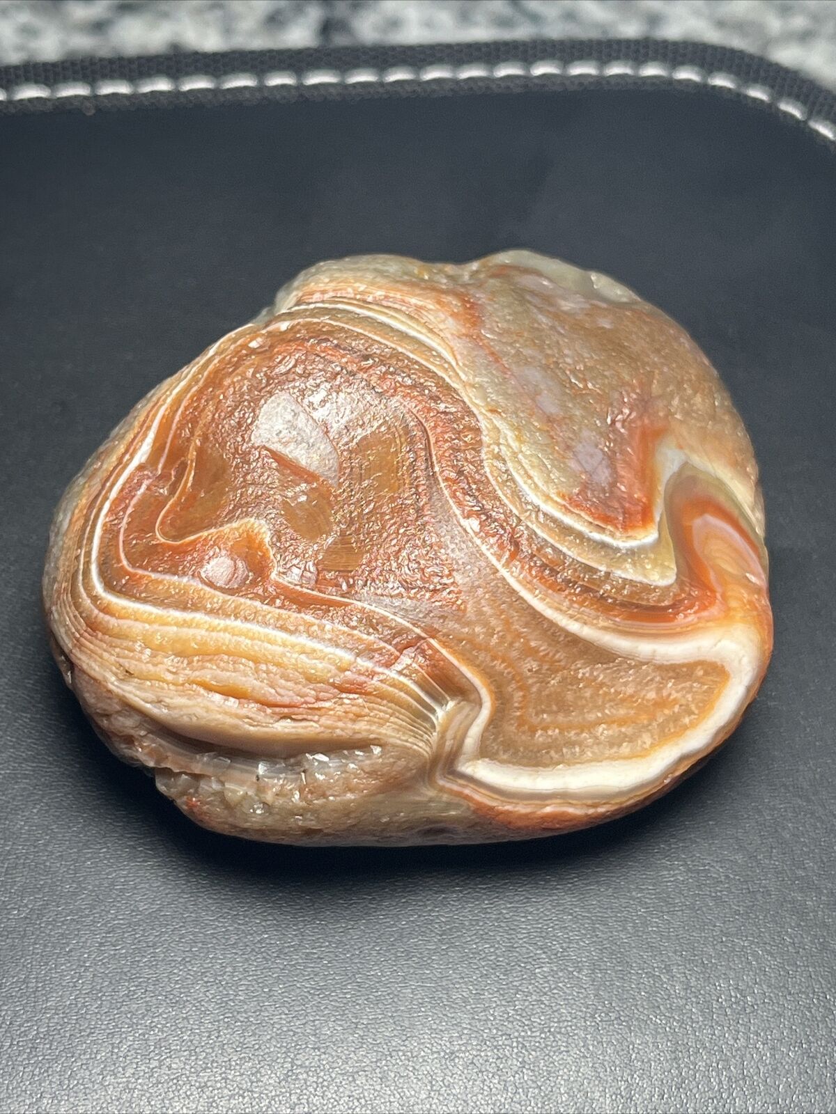 11.3 oz Top Shelf Red & White Waterwashed Lake Superior Agate.