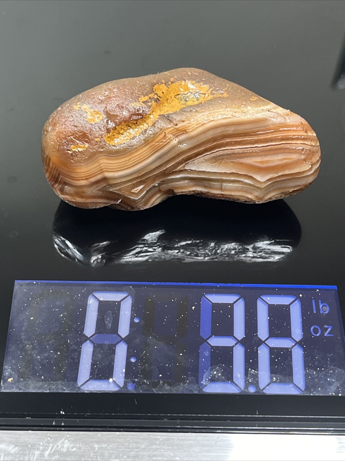 3.8 oz Lake Superior Agate. Mn State Gemstone.
