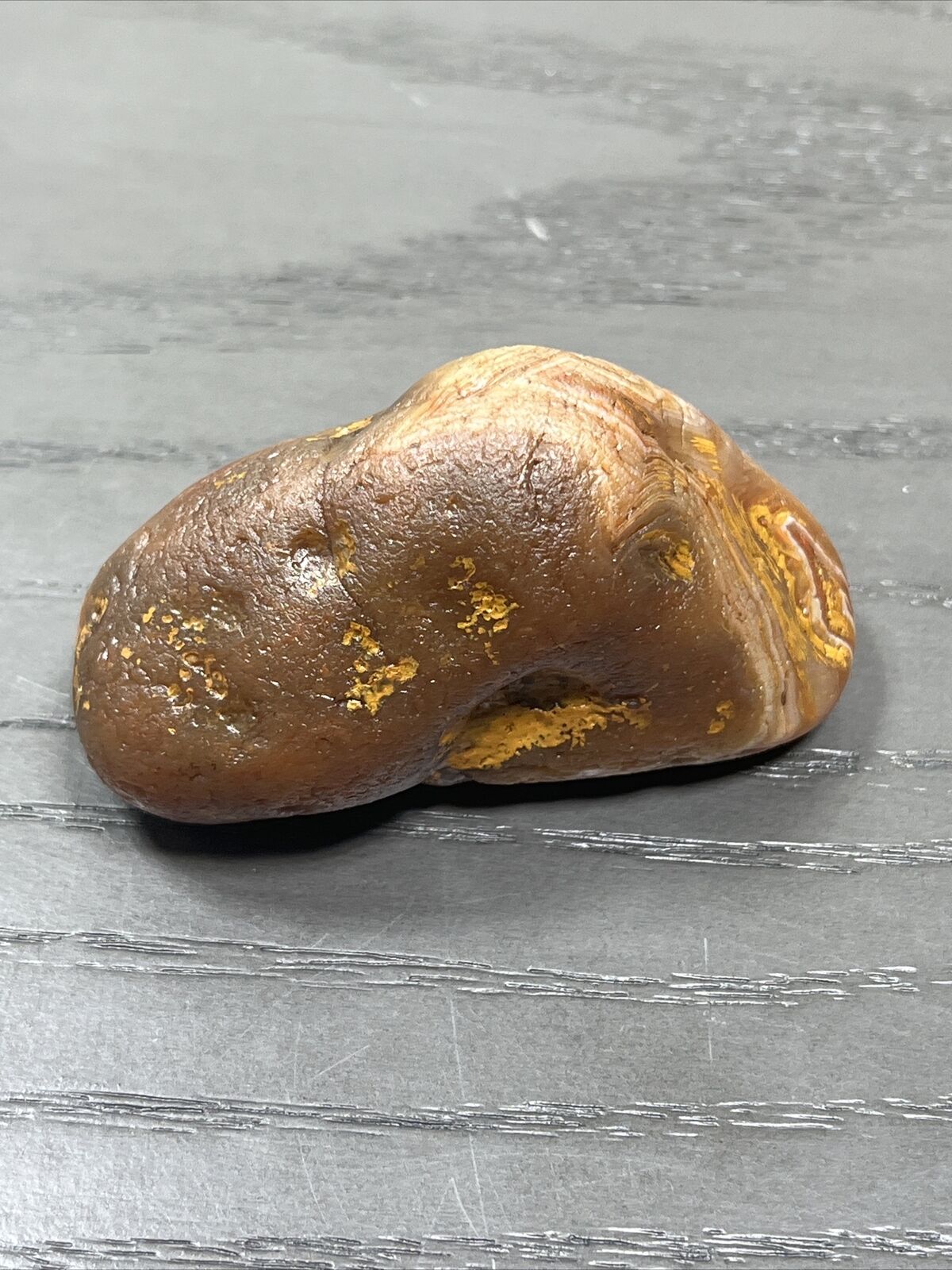 3.8 oz Lake Superior Agate. Mn State Gemstone.