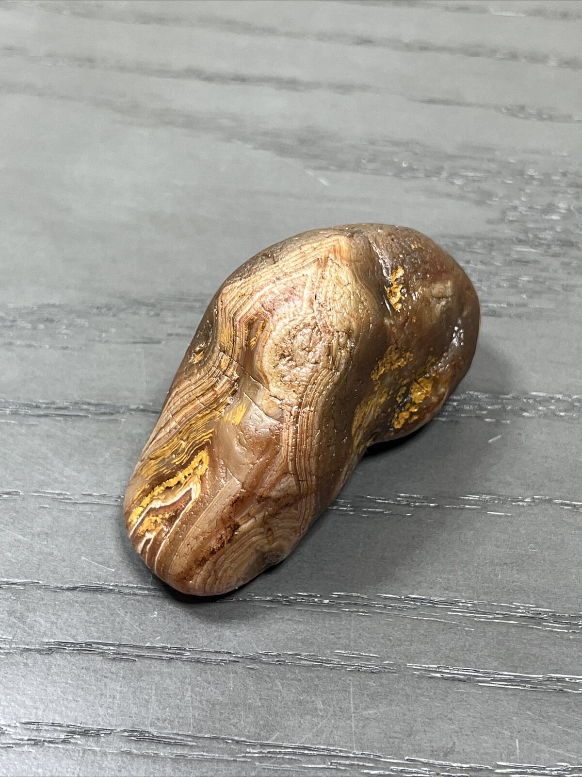 3.8 oz Lake Superior Agate. Mn State Gemstone.