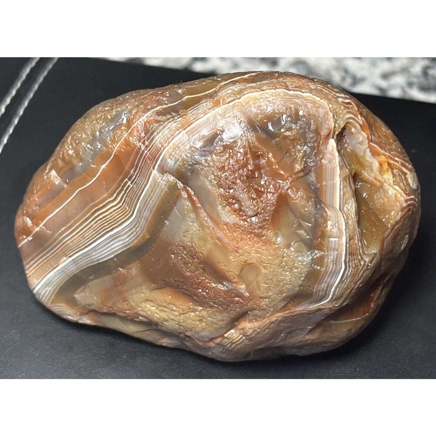 14.8 oz Gemmy Red & White Lake Superior Agate.