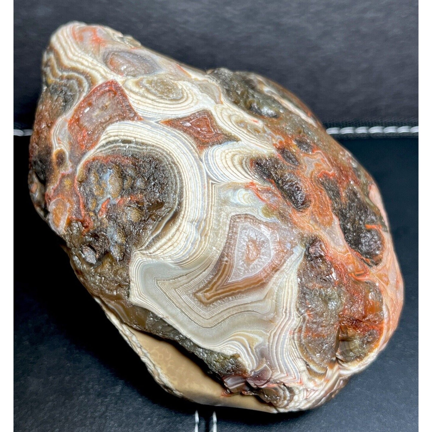 2 Lb 8 oz King Of Peelers Swirl Banded Lake Superior Agate. Centerpiece.
