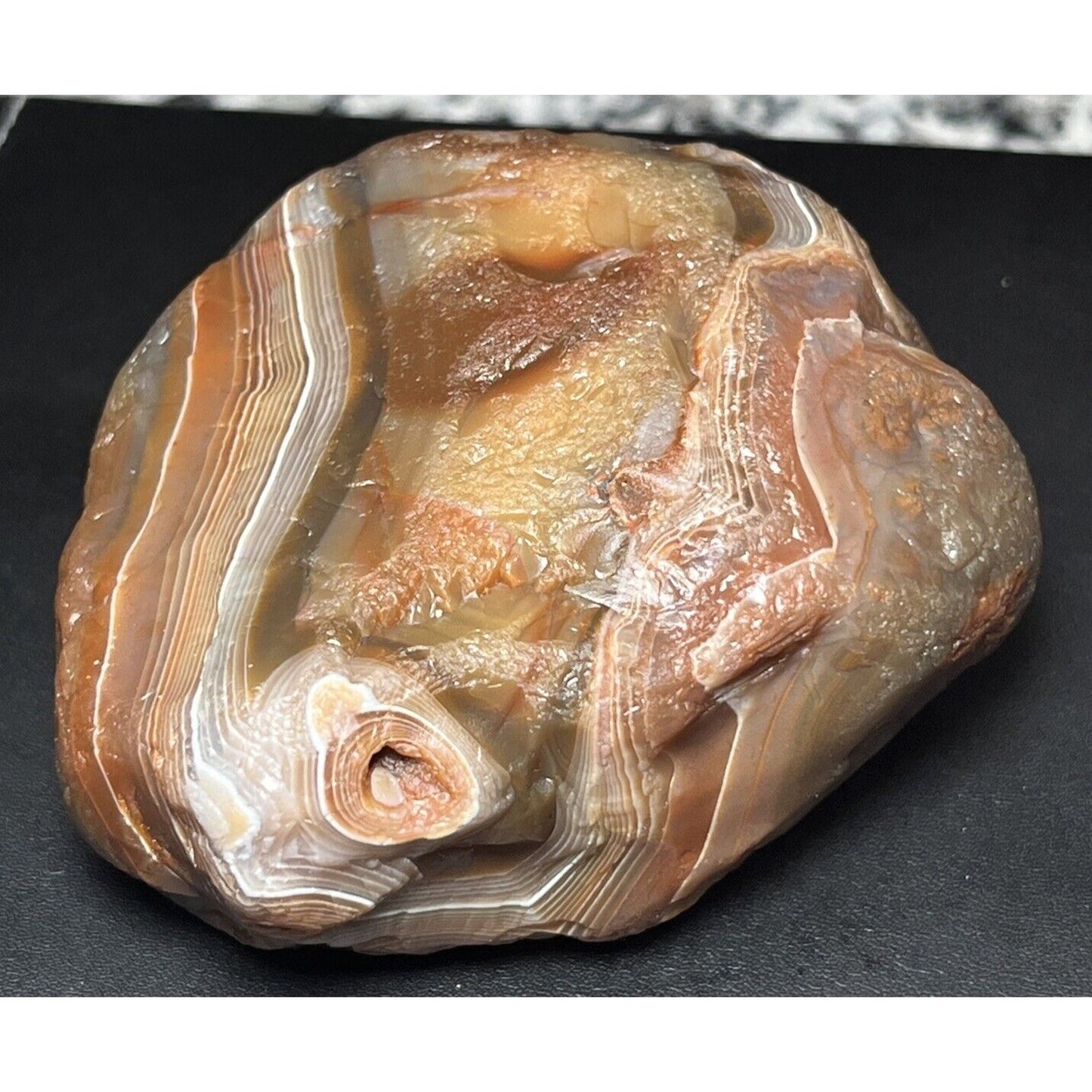 14.8 oz Gemmy Red & White Lake Superior Agate.