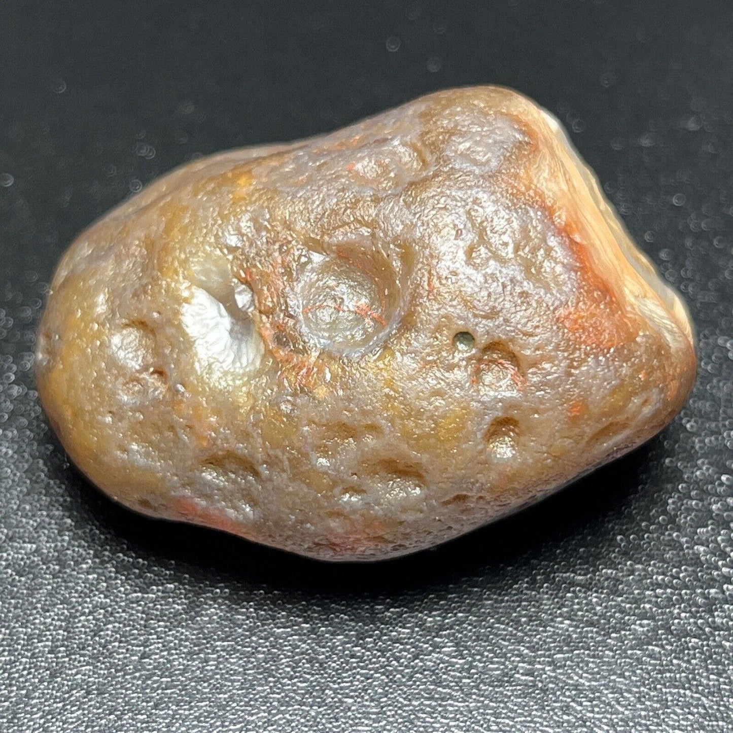 1.9oz Fortification Banded Float Like With Red Center Lake Superior Agate.