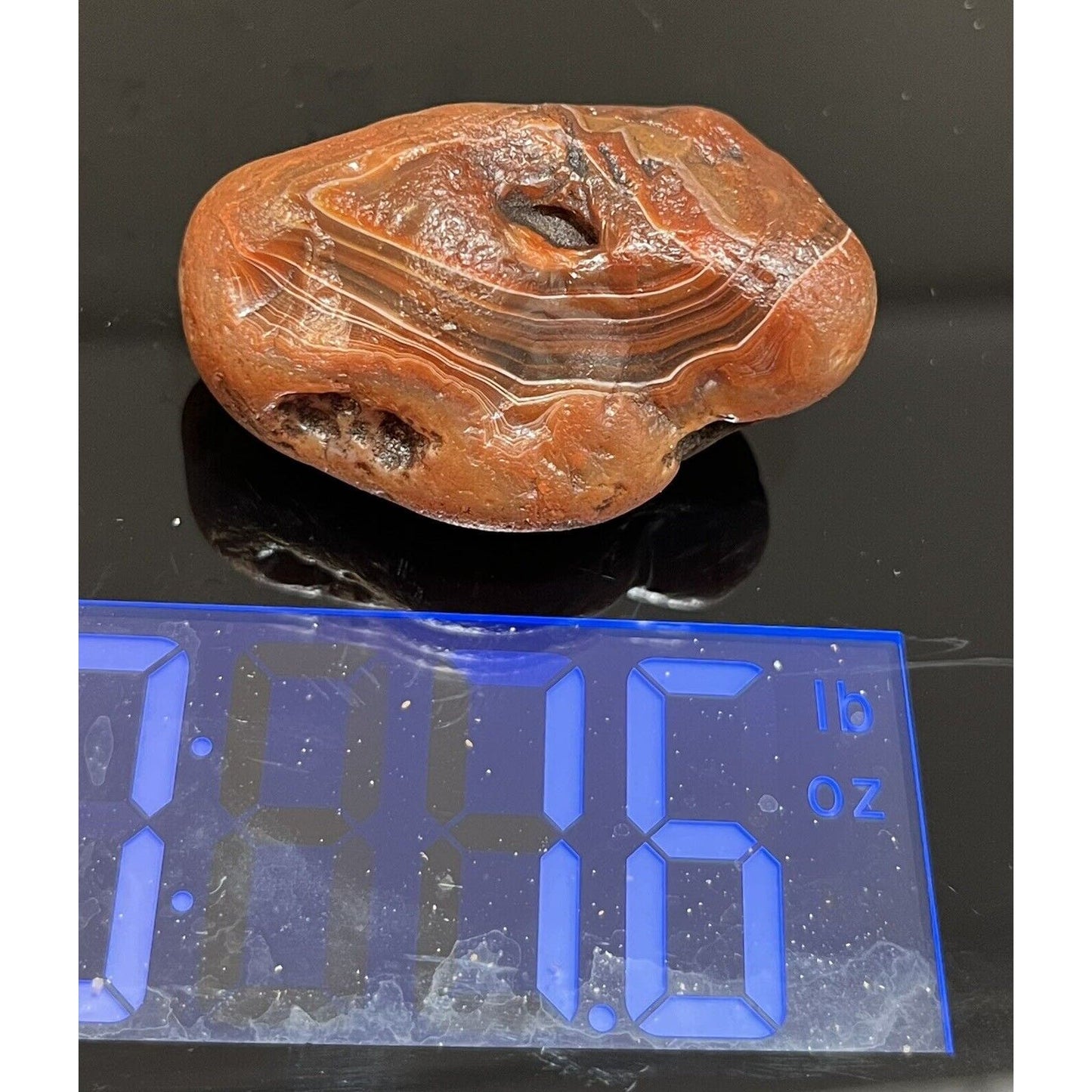 1.6 oz Fortification Banded Lake Superior Agate. Top Shelf. Mn State Gemstone.