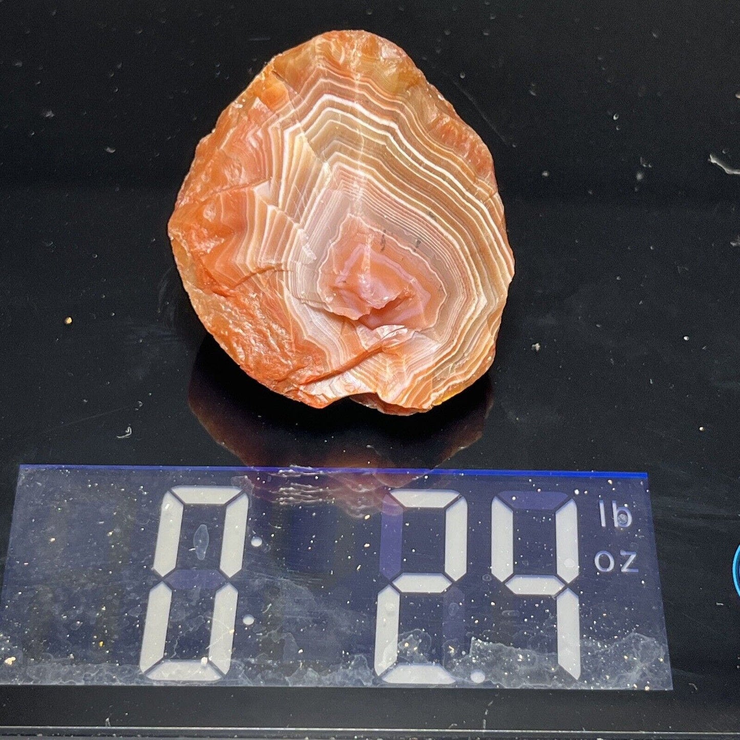 2.4 oz Red & White Fortification Lake Superior Agate
