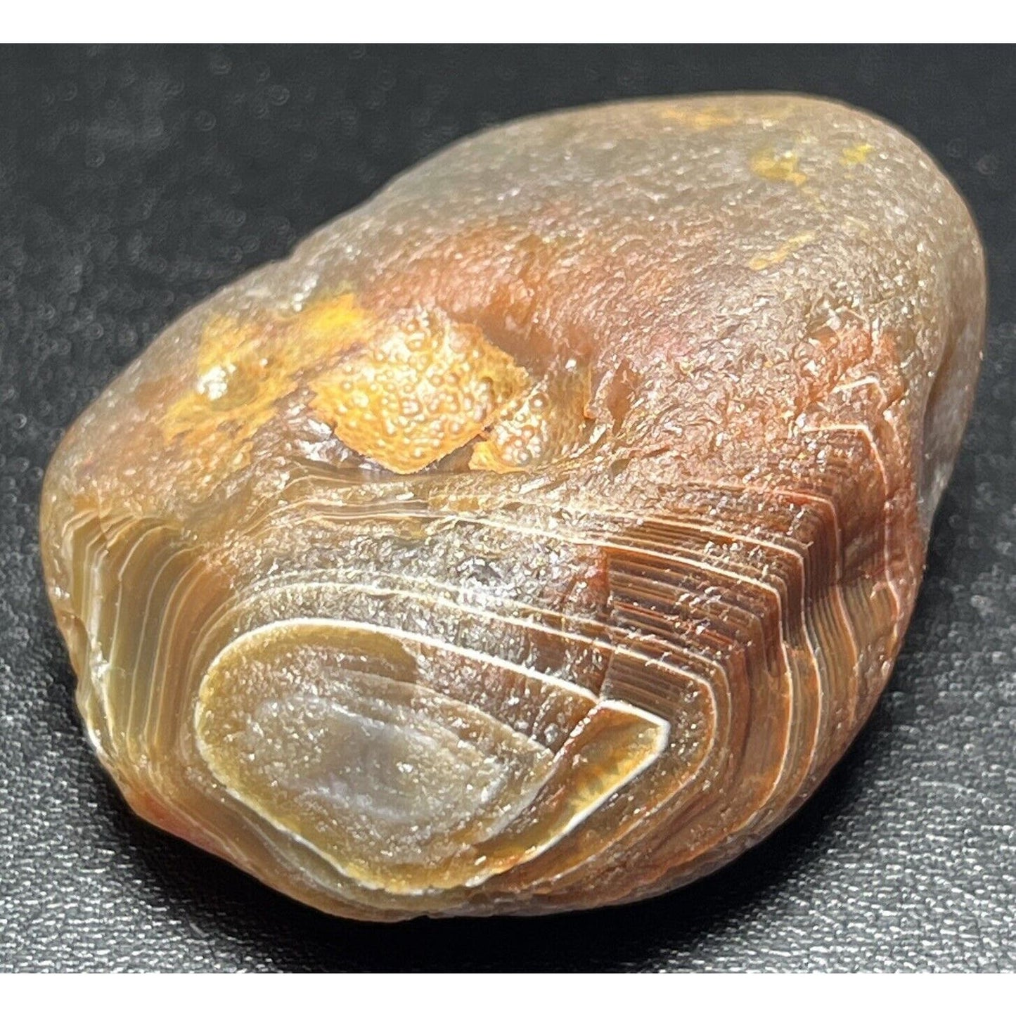 1.8 oz Water washed Bullseye Banded Lake Superior Agate. Homerun.