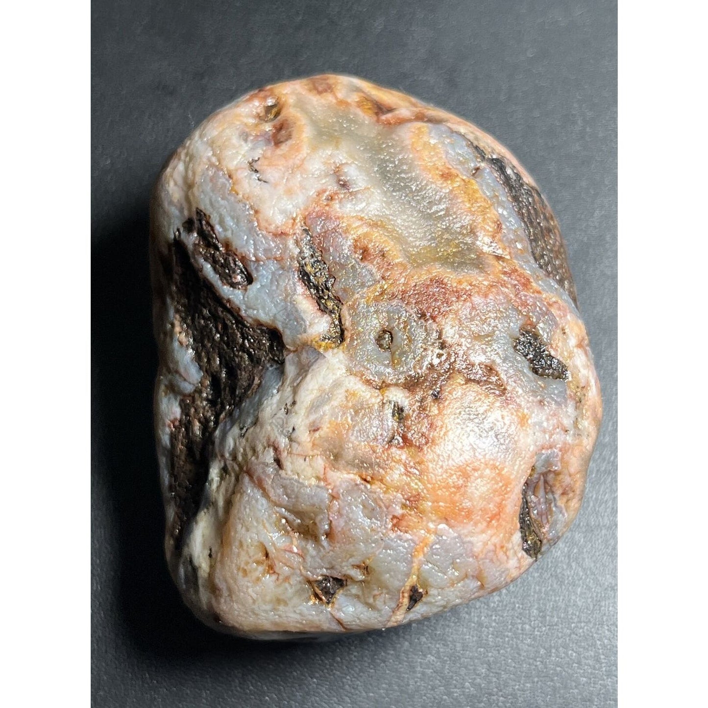 7.6 oz Oddball Waterwashed Lake Superior Agate.
