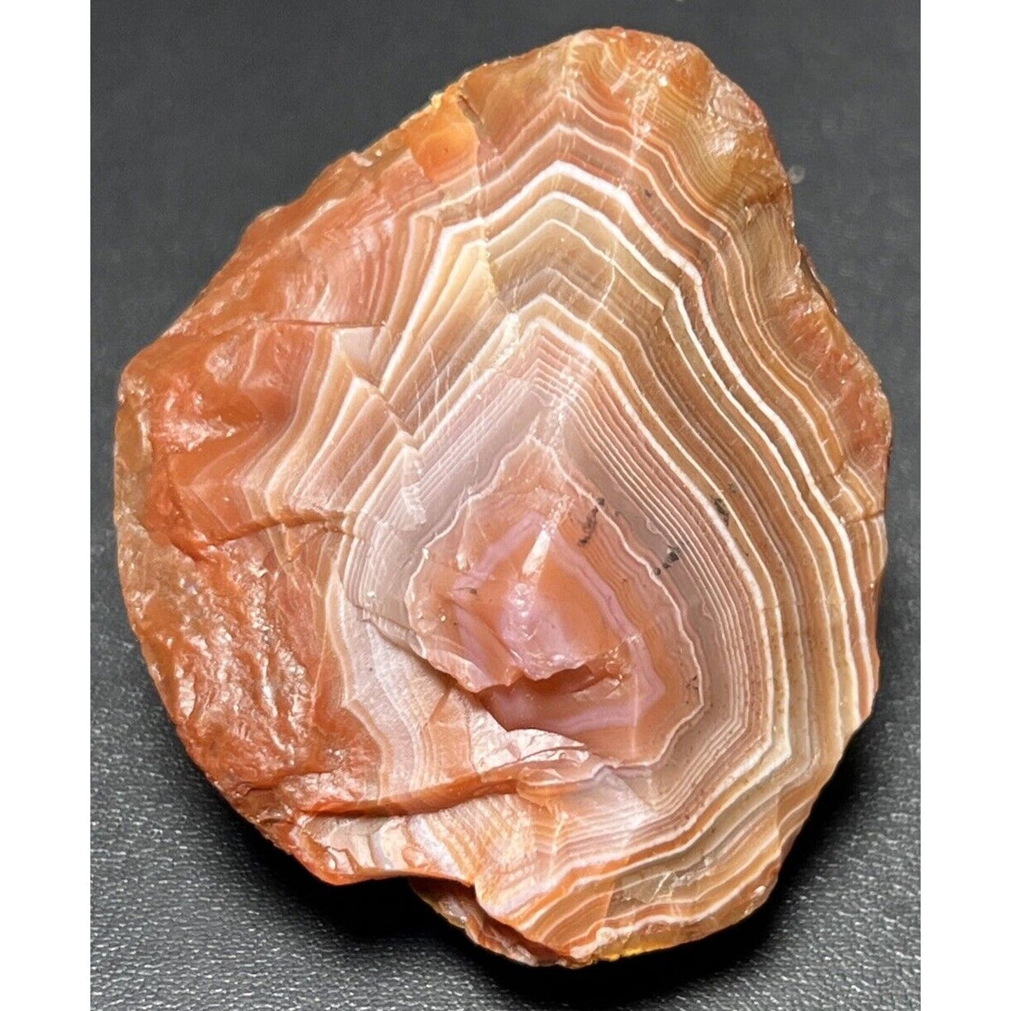 2.4 oz Red & White Fortification Lake Superior Agate