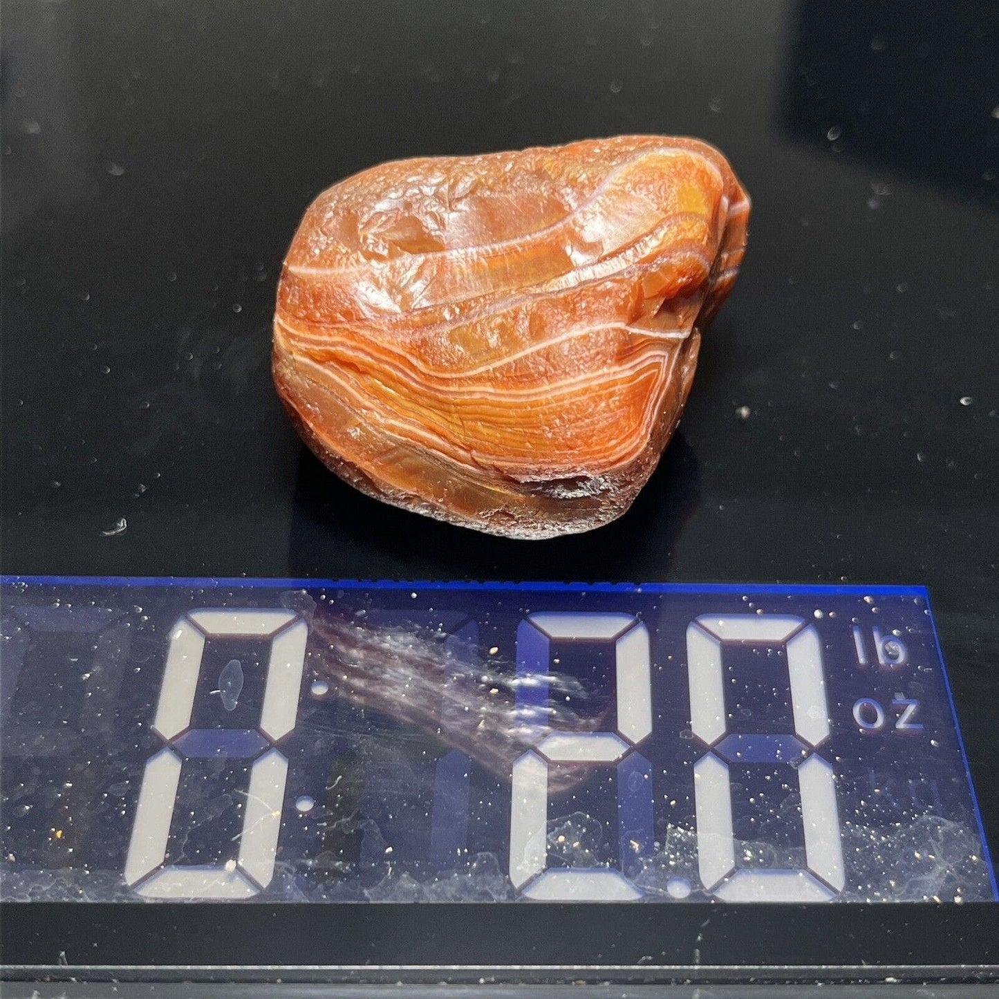 2 oz Classic Red & White Lake Superior Agate.