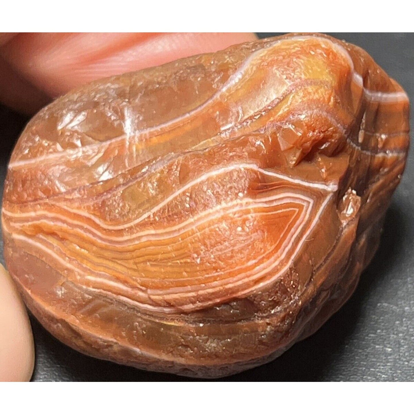 2 oz Classic Red & White Lake Superior Agate.