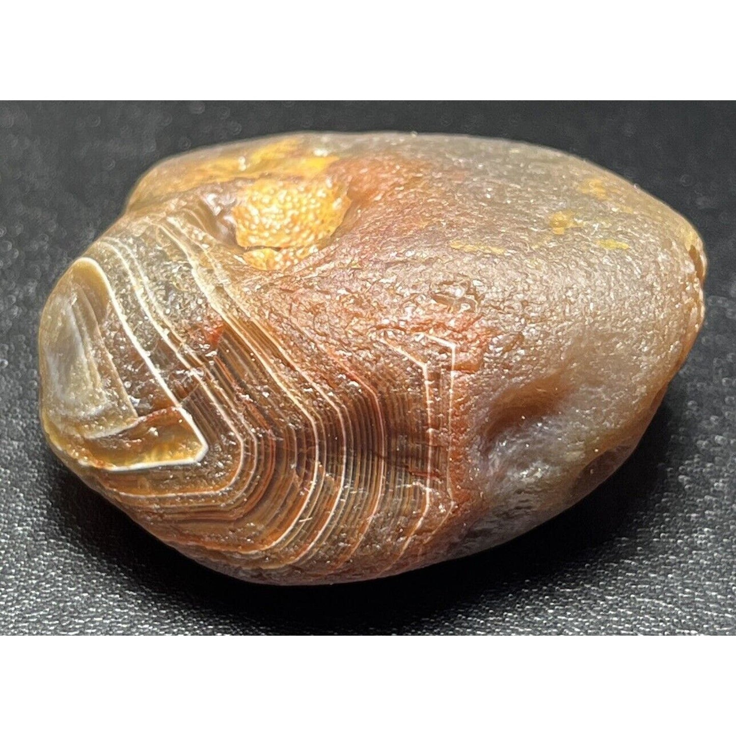 1.8 oz Water washed Bullseye Banded Lake Superior Agate. Homerun.