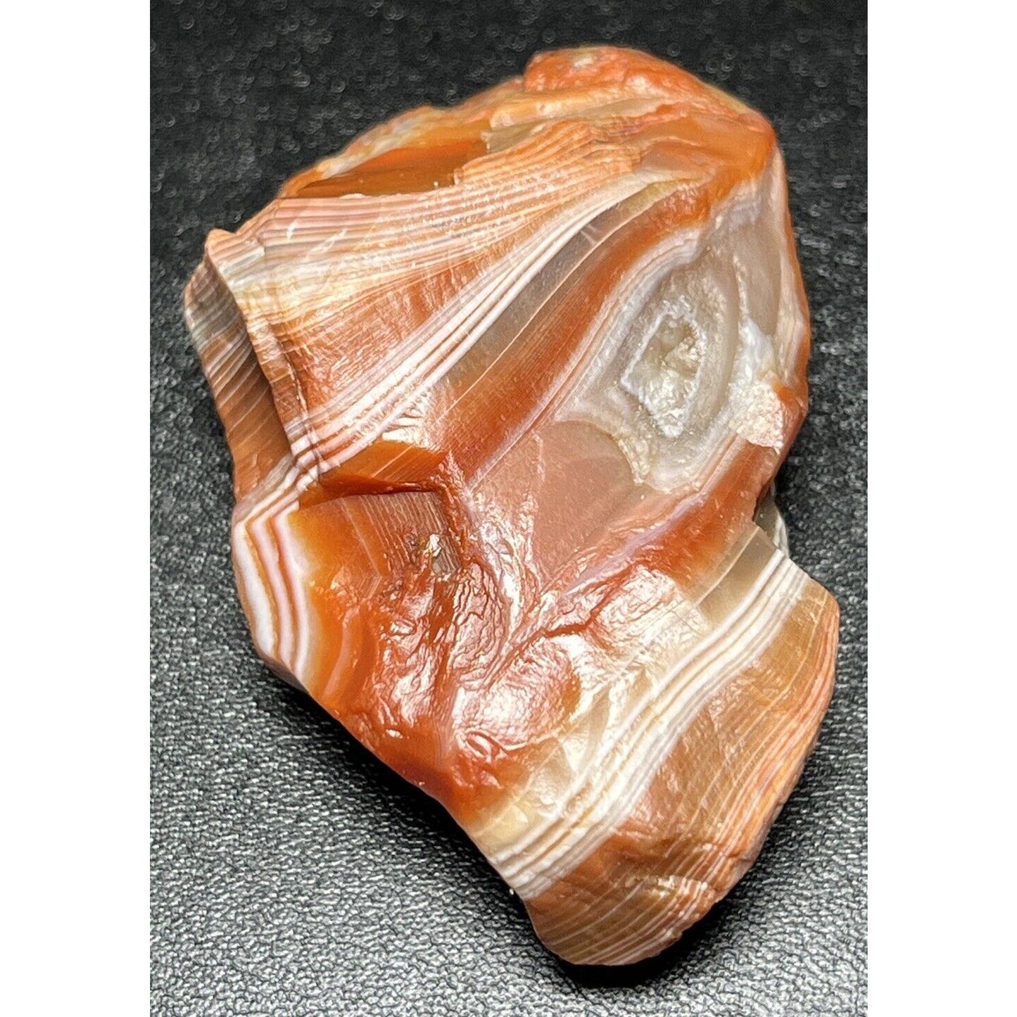 1.8 oz Stunning Edgy Candy Bander Lake Superior Agate. Mn State Gemstone.