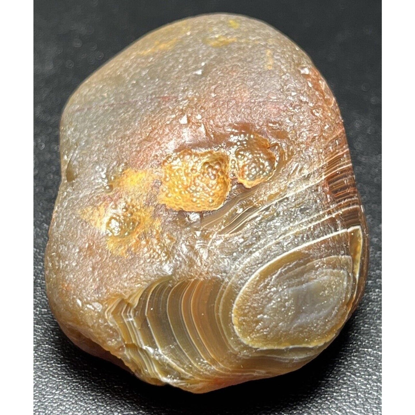 1.8 oz Water washed Bullseye Banded Lake Superior Agate. Homerun.