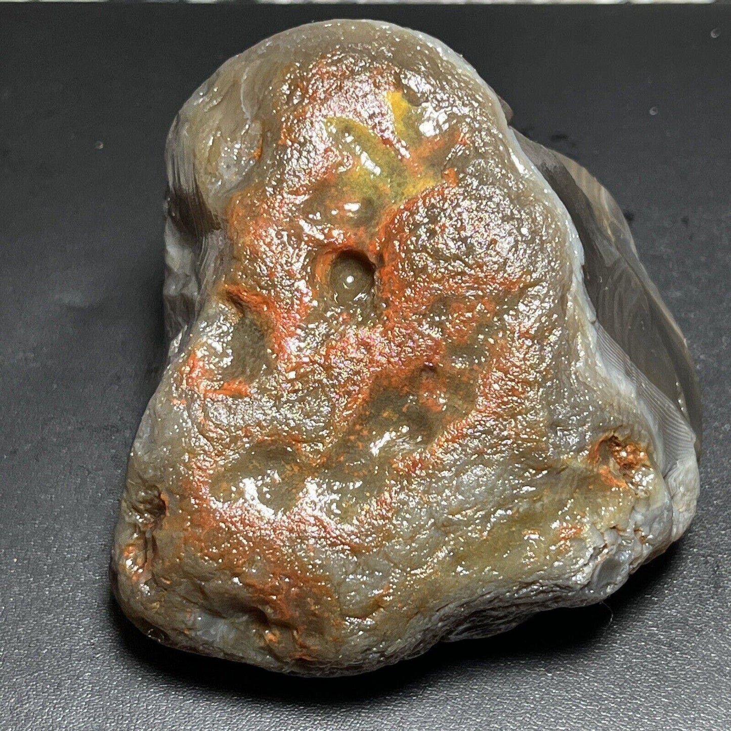 13 oz Majestic Banded Lake Superior Agate. Mn State Gemstone.