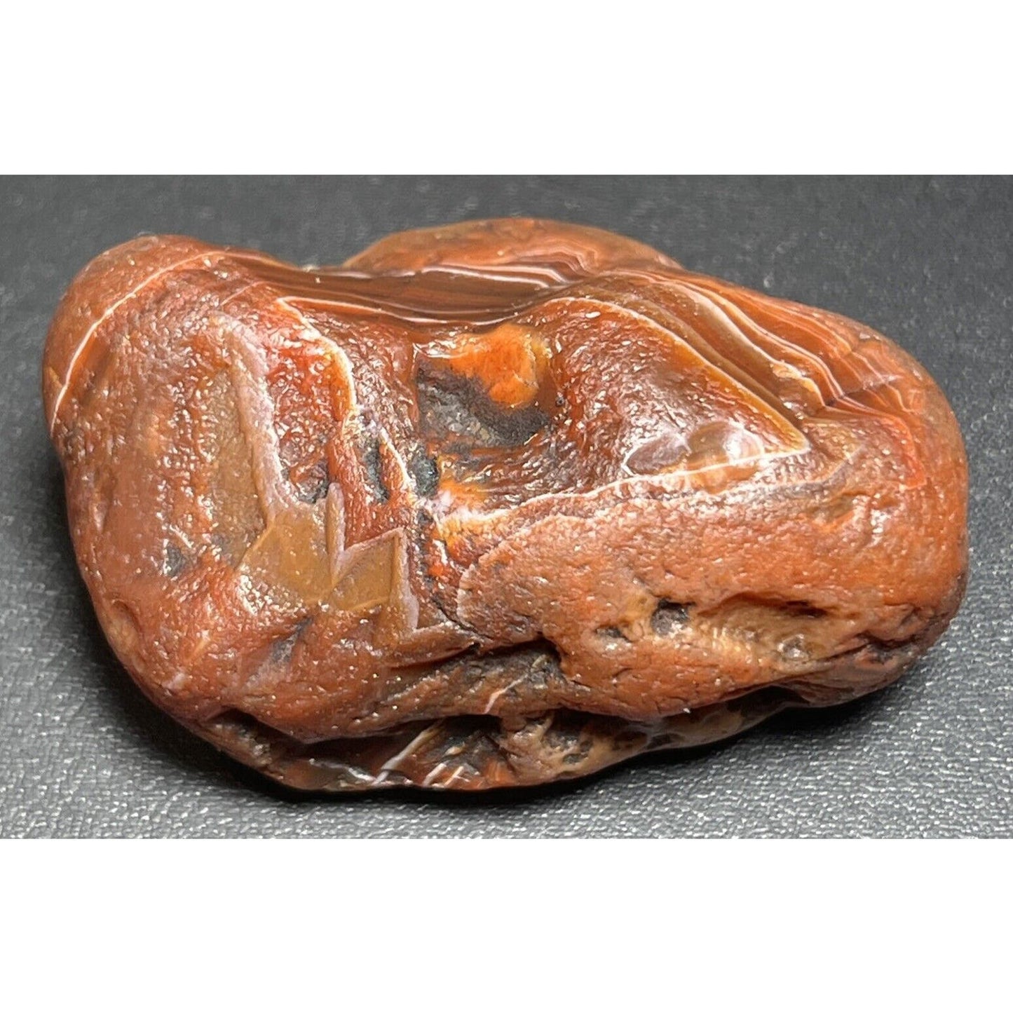 1.6 oz Fortification Banded Lake Superior Agate. Top Shelf. Mn State Gemstone.