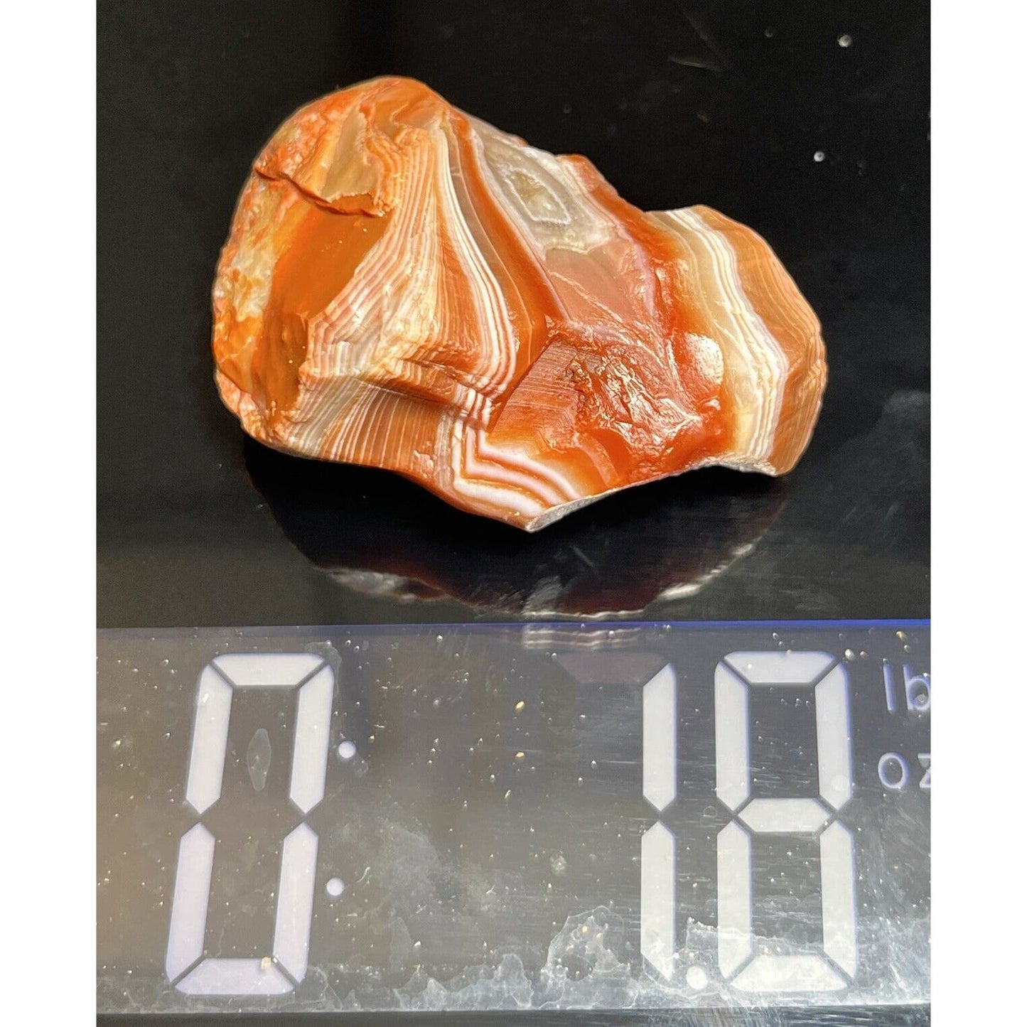 1.8 oz Stunning Edgy Candy Bander Lake Superior Agate. Mn State Gemstone.