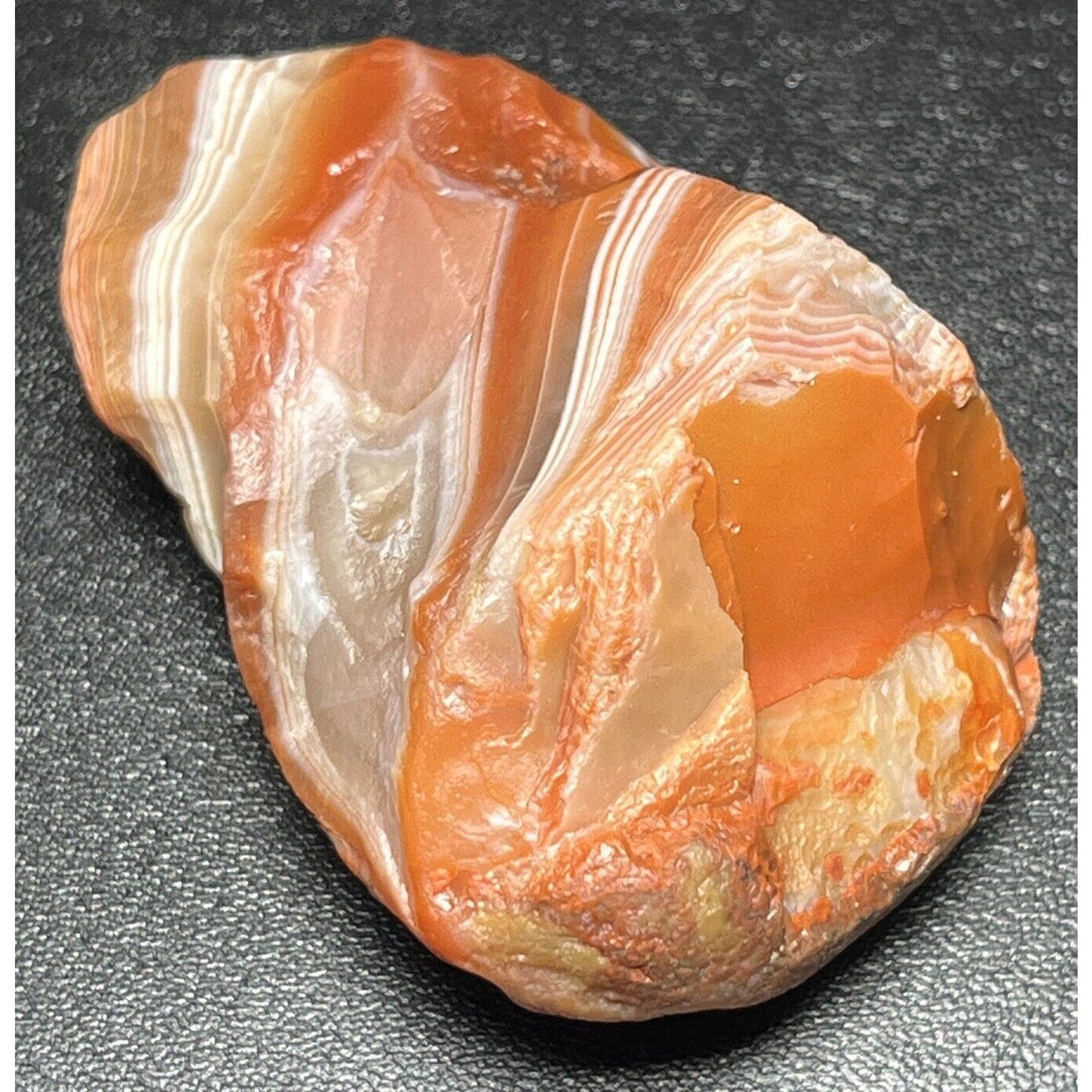 1.8 oz Stunning Edgy Candy Bander Lake Superior Agate. Mn State Gemstone.
