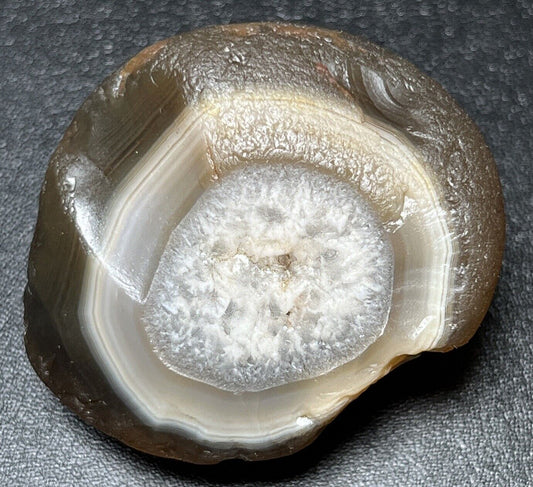 1.9 oz Fortification With Frosty Plug Lake Superior Agate. Mn State Gemstone.