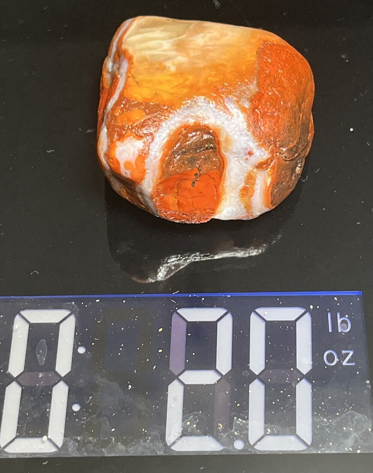 2 oz Bright Oddball Lake Superior Agate. Mn State Gemstone.