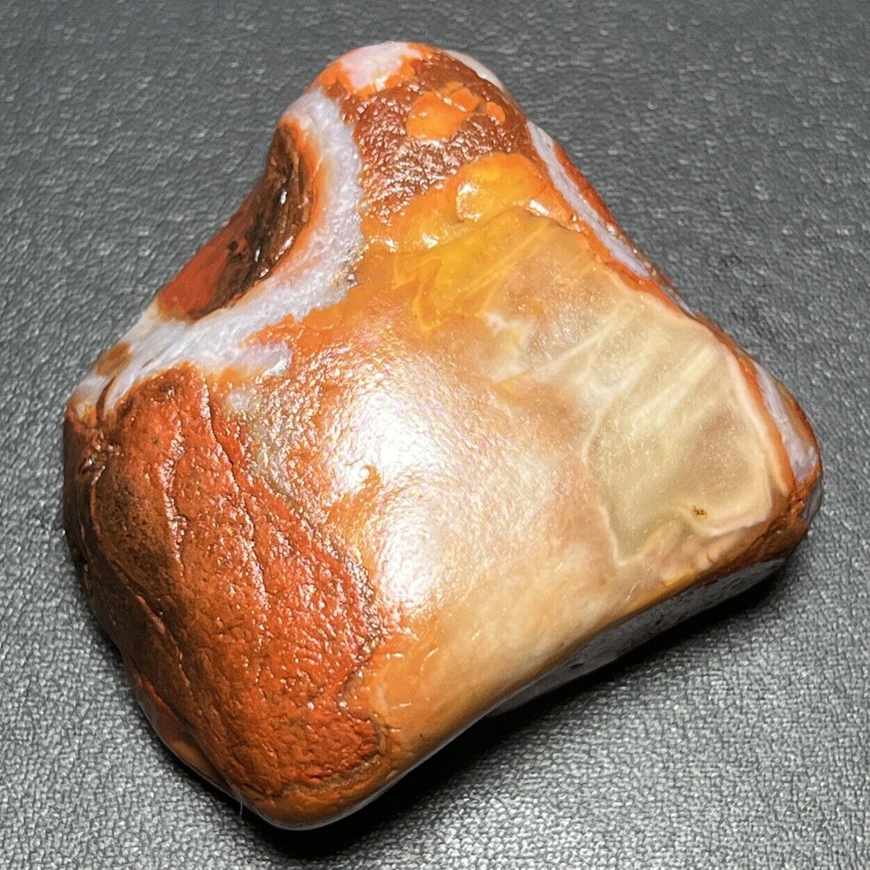 2 oz Bright Oddball Lake Superior Agate. Mn State Gemstone.