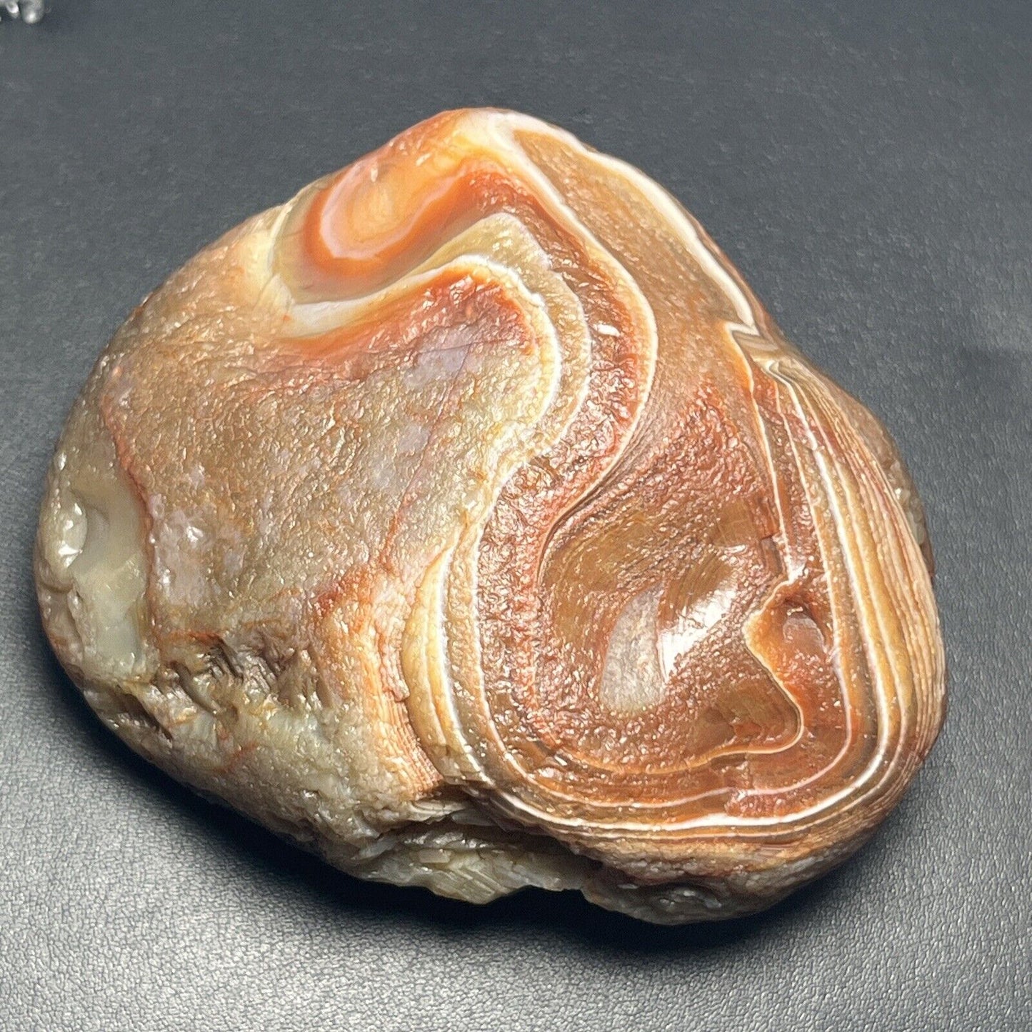 11.3 oz Top Shelf Red & White Waterwashed  Lake Superior Agate.