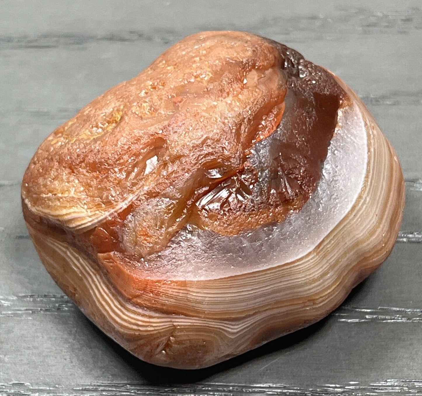 3.8 oz Lake Superior Agate. Mn State Gemstone.