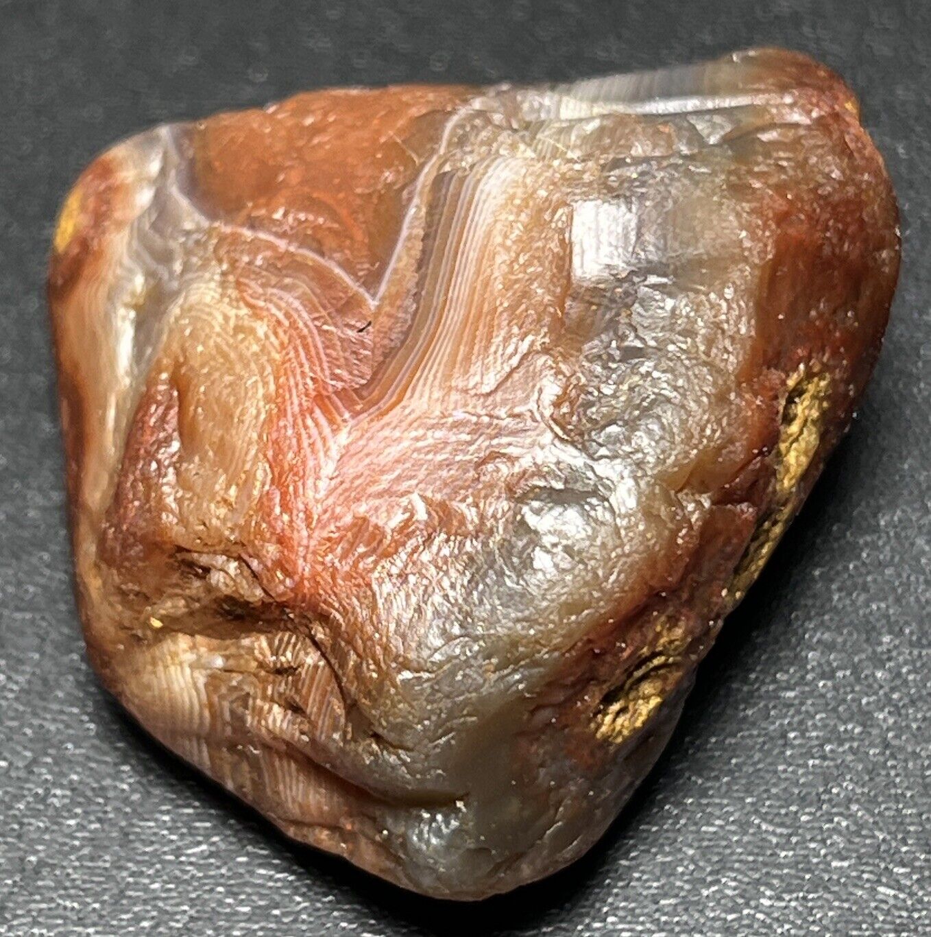 1.2 oz Lake Superior Agate. Mn State Gemstone.