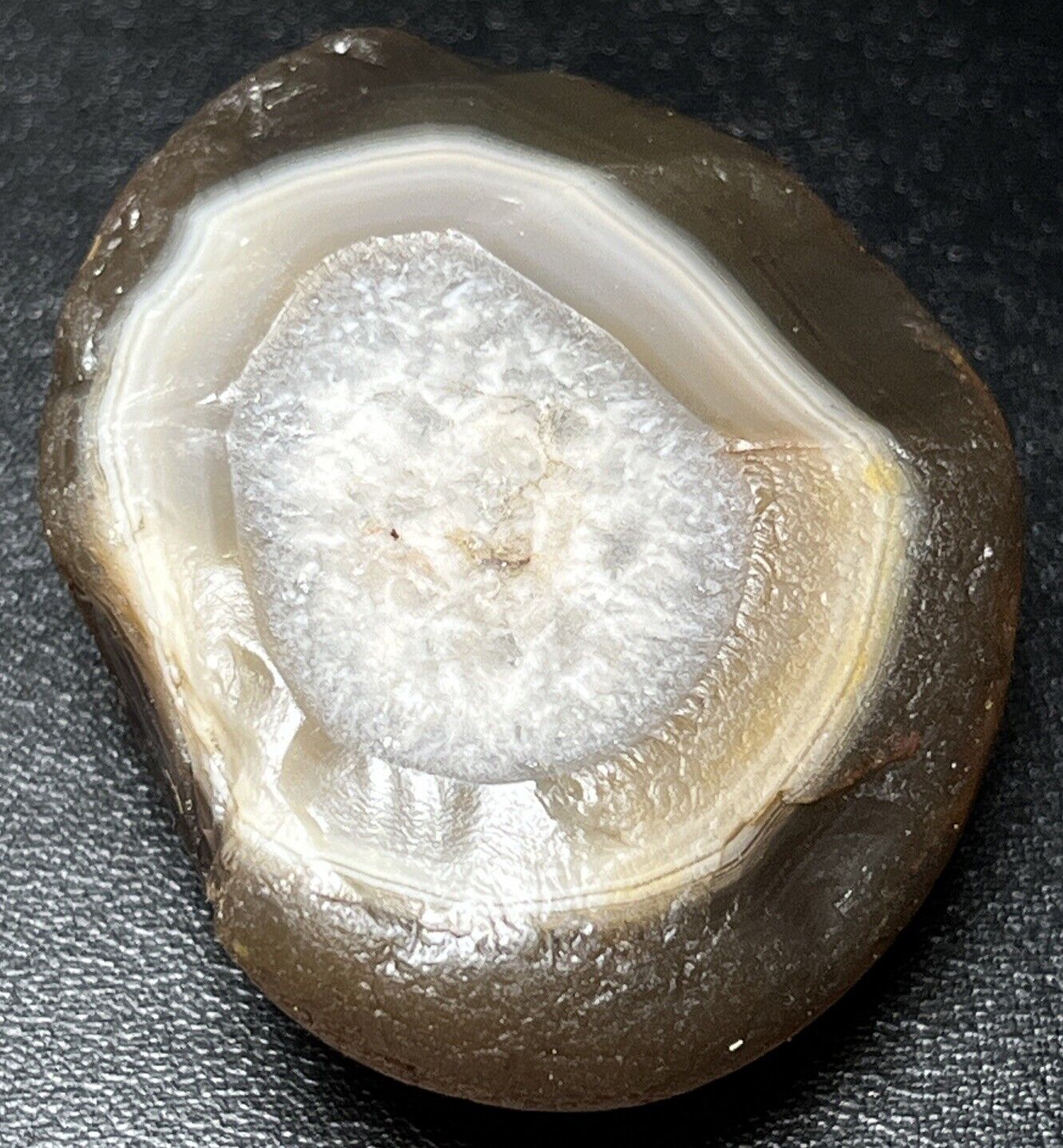 1.9 oz Fortification With Frosty Plug Lake Superior Agate. Mn State Gemstone.