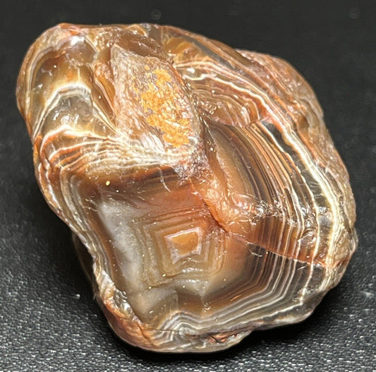 1.2 oz Classic Gemmy Fortification Lake Superior Agate. Mn State Gemstone.