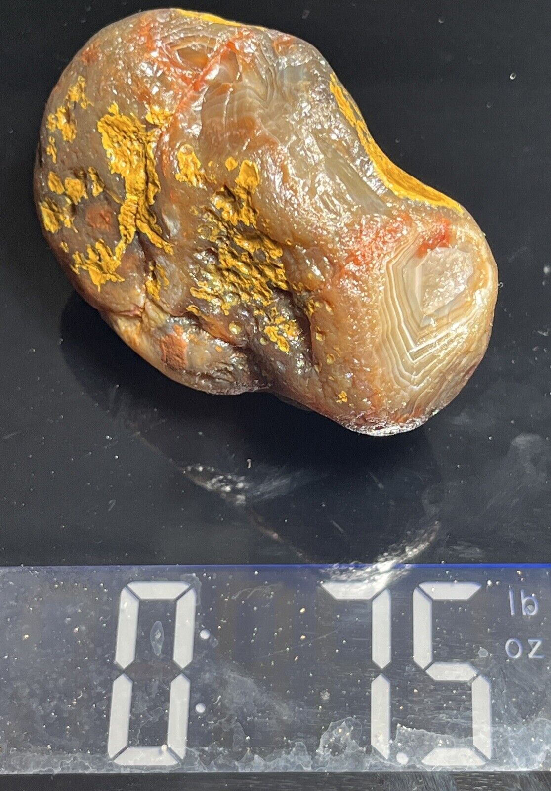 7.5 oz Fortification Banding With Shadow Lake Superior Agate