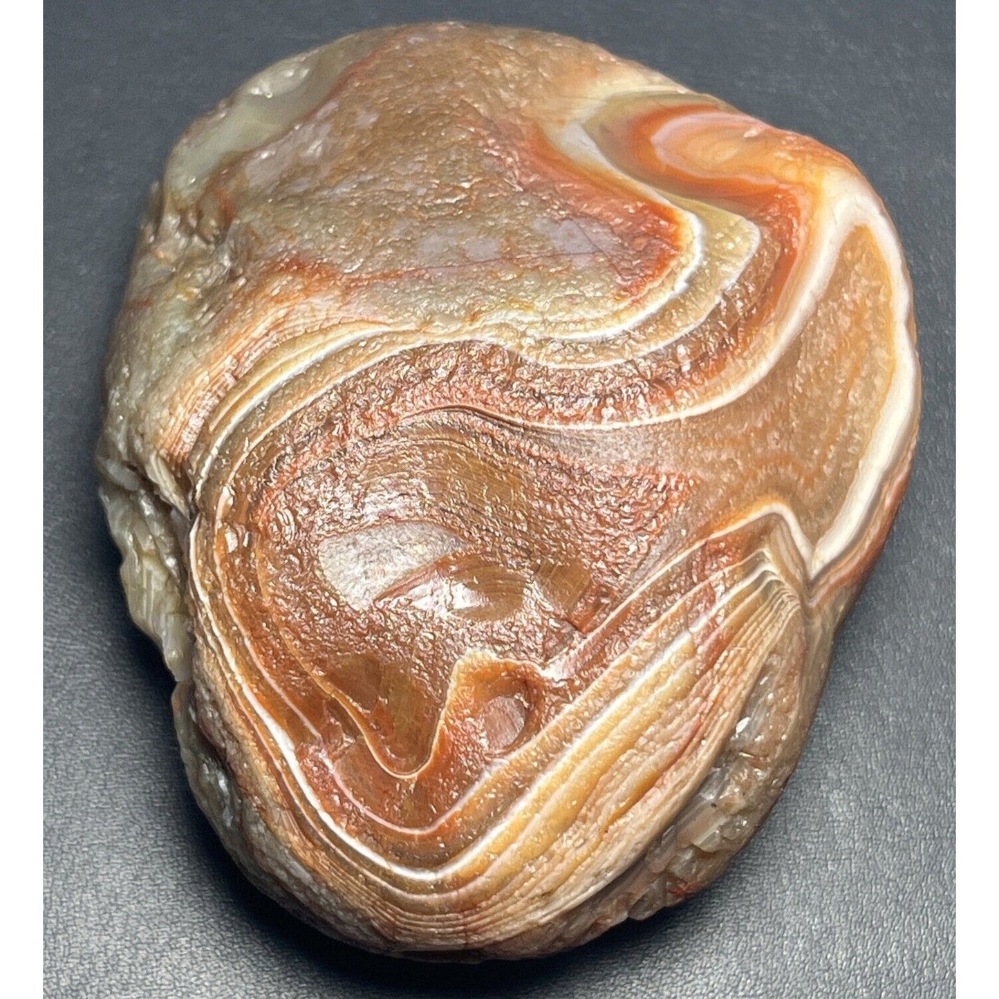 11.3 oz Top Shelf Red & White Waterwashed Lake Superior Agate.