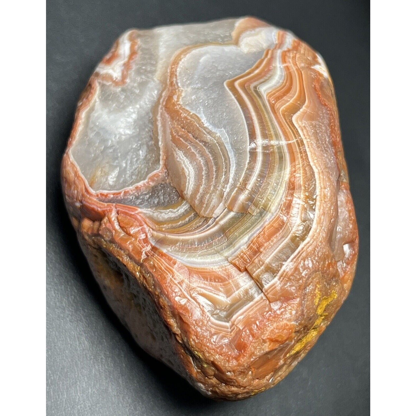 15.6 oz Gorgeous Red & White Floater Lake Superior Agate.