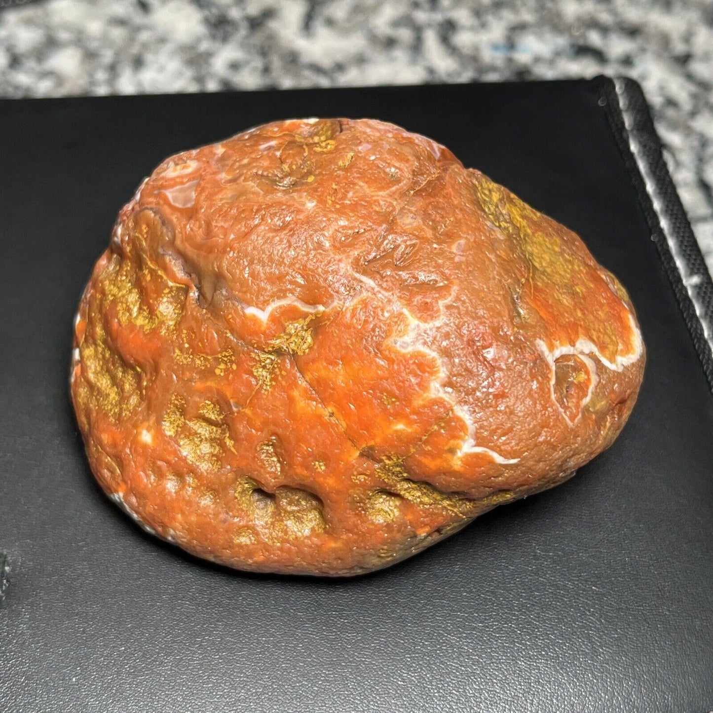 15.6 oz Gorgeous Red & White Floater Lake Superior Agate.