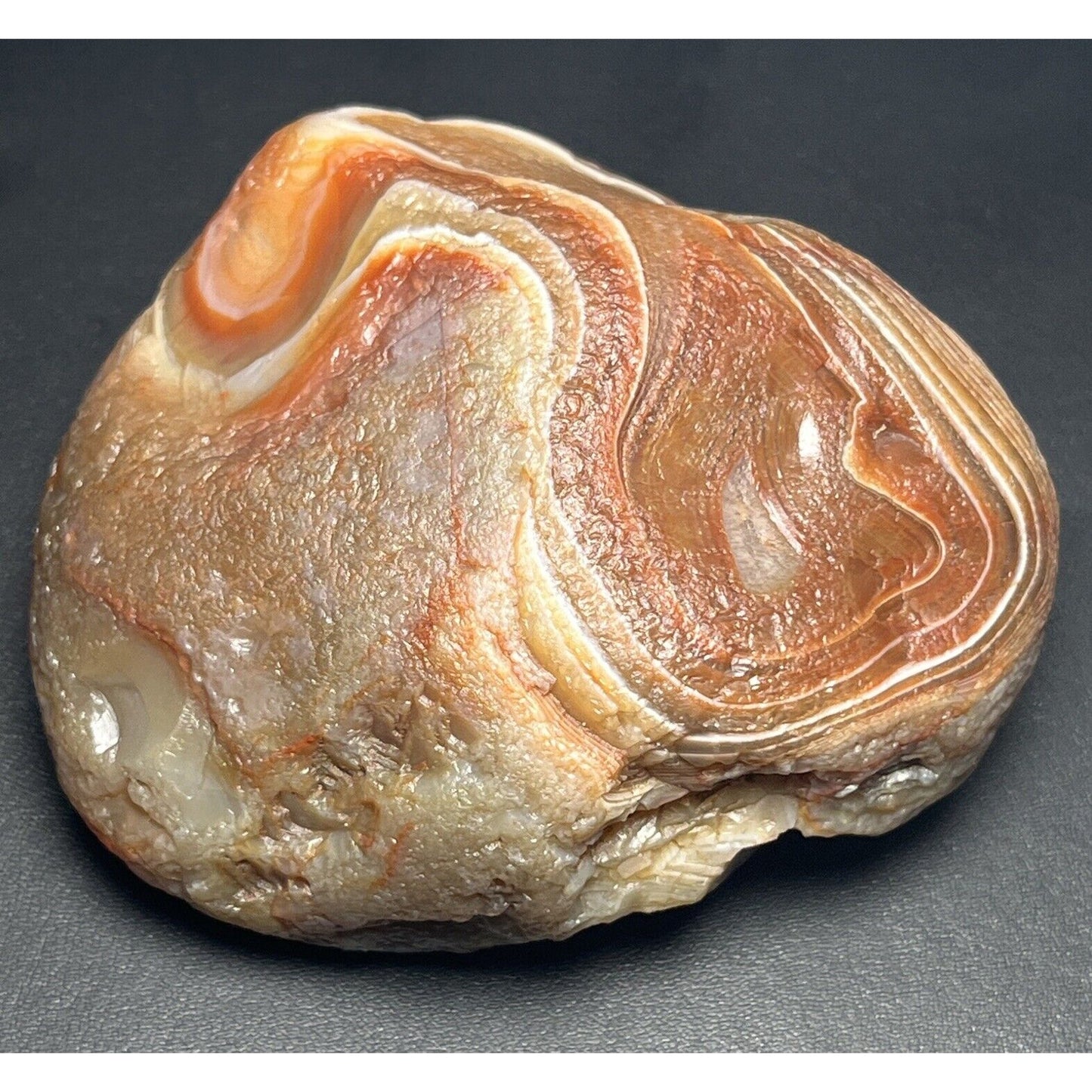 11.3 oz Top Shelf Red & White Waterwashed Lake Superior Agate.