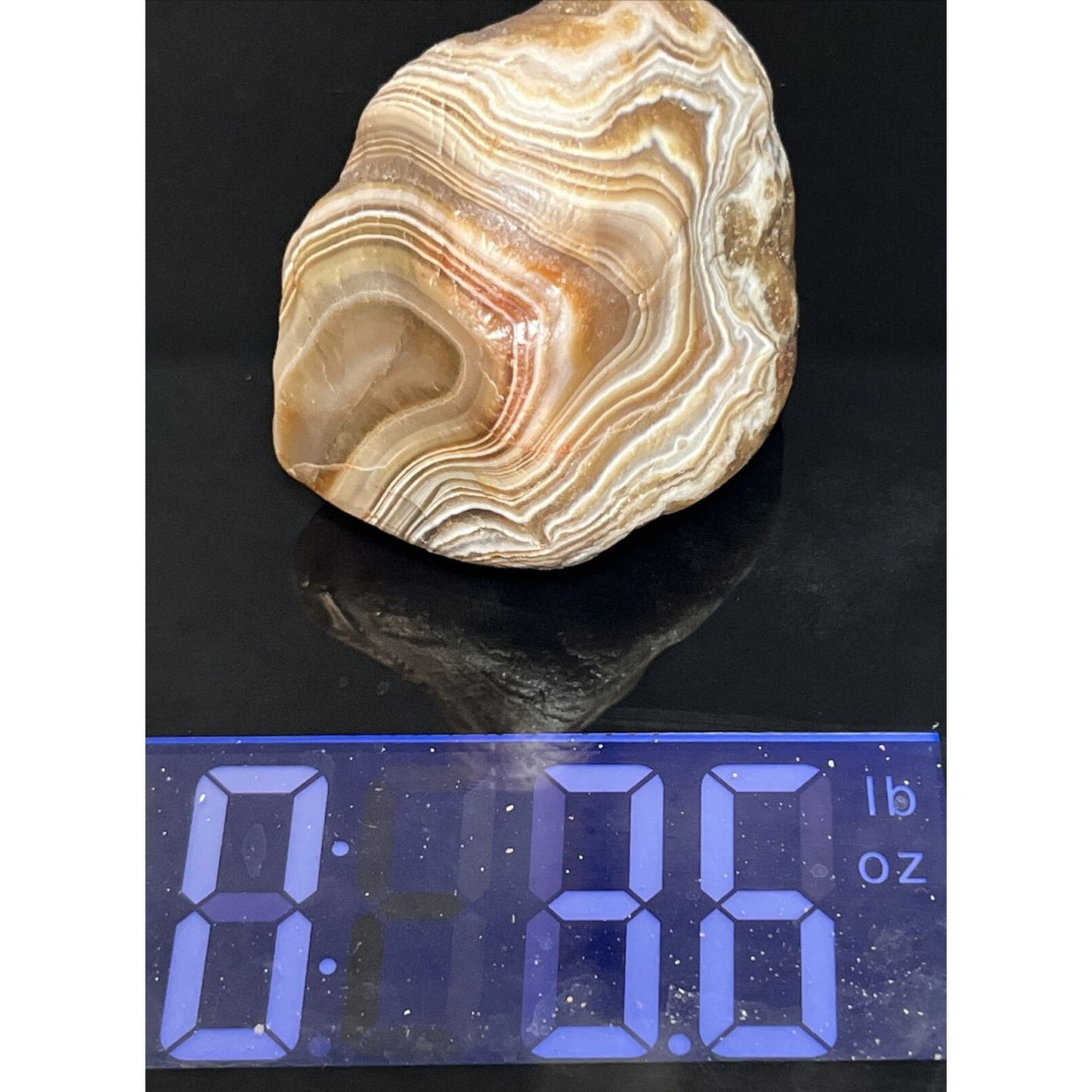 3.6 oz Killer Wrap Around Banded Lake Superior Agate