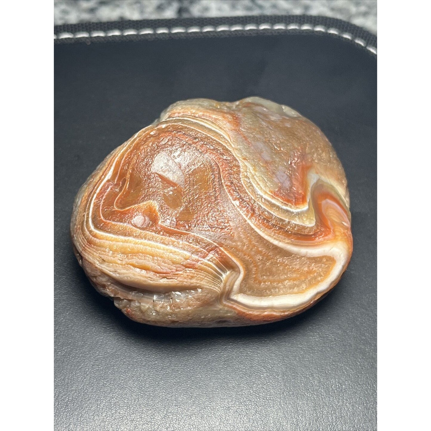 11.3 oz Top Shelf Red & White Waterwashed Lake Superior Agate.