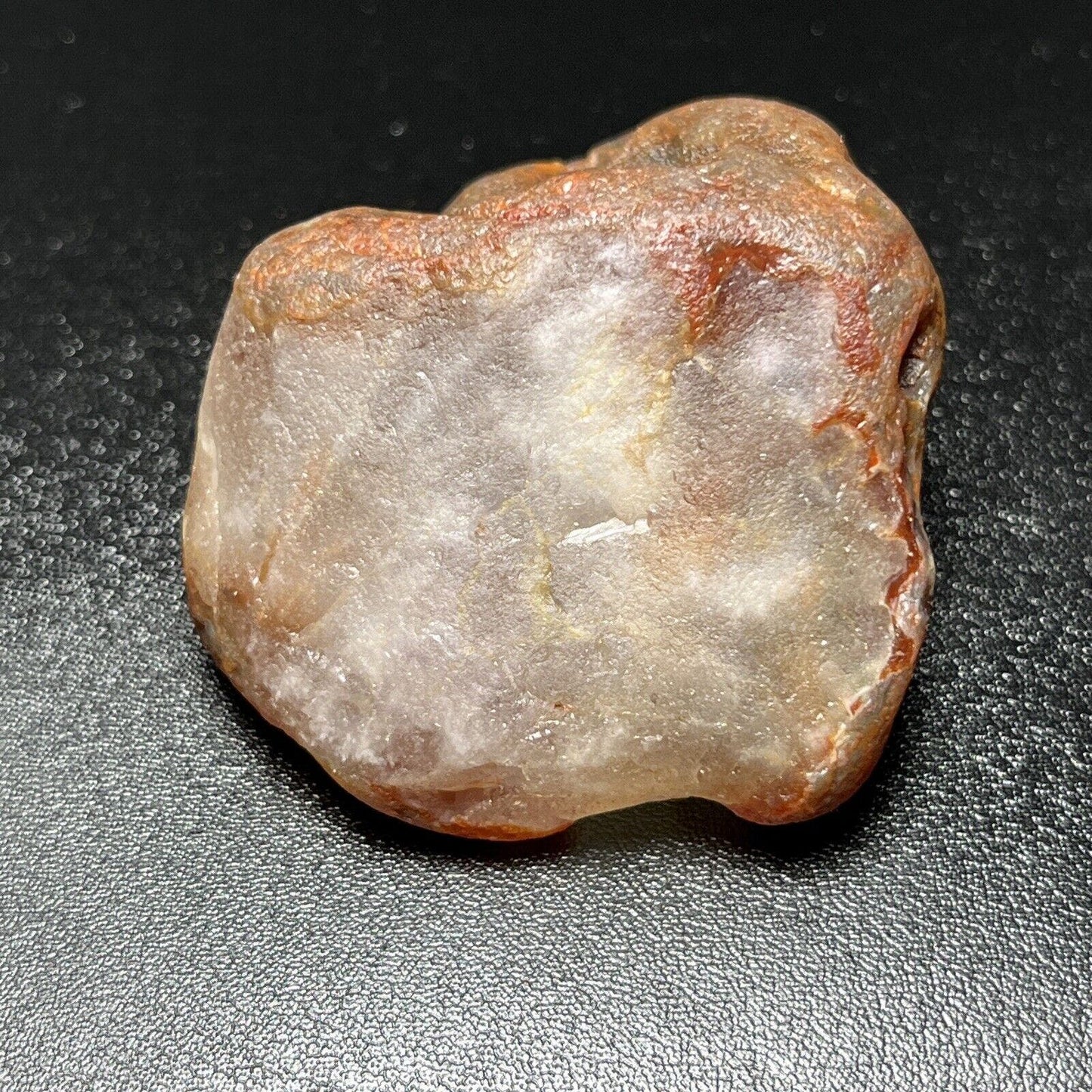 2.8 oz Deep Red Lake Superior Agate With Interesting Quartz.