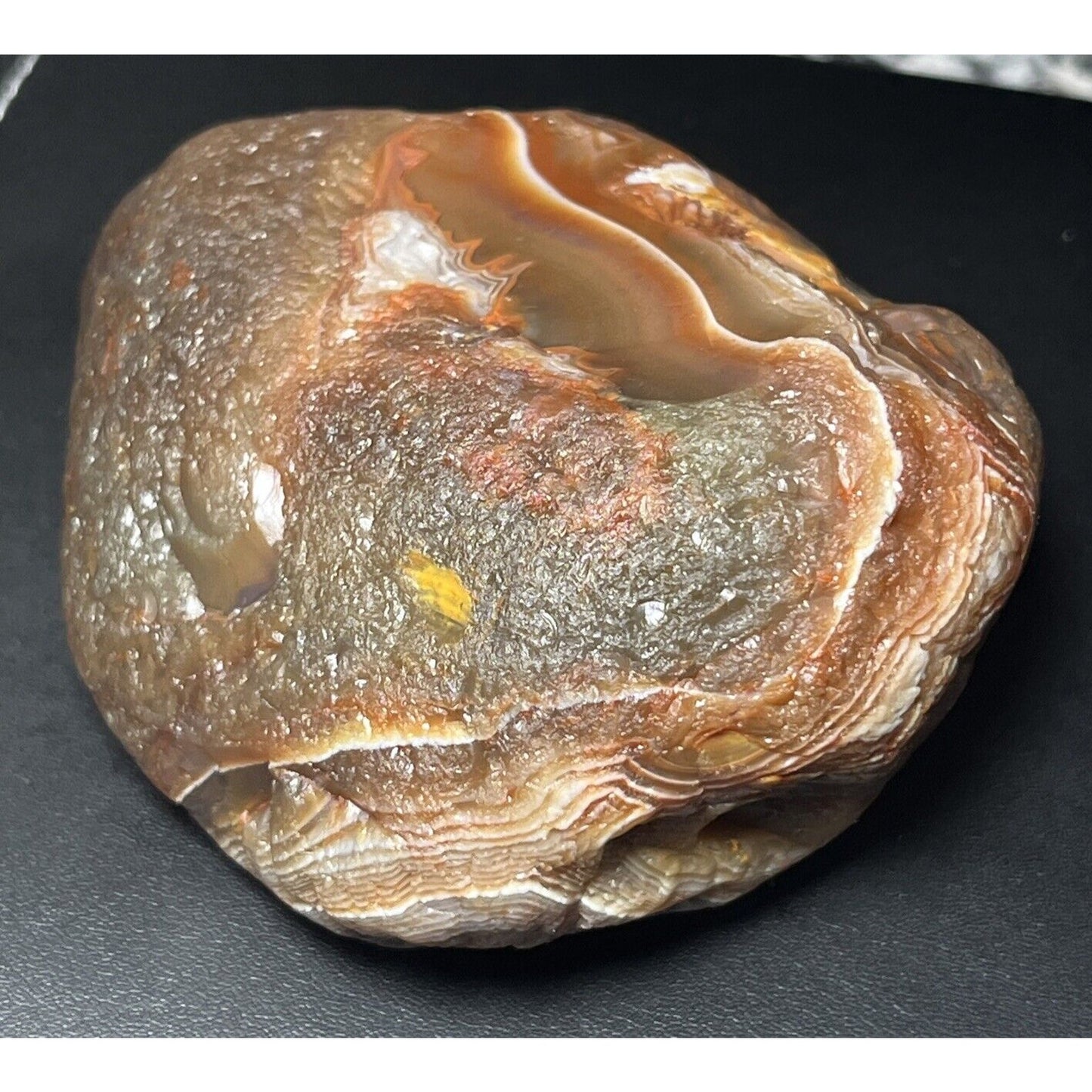 14.8 oz Gemmy Red & White Lake Superior Agate.