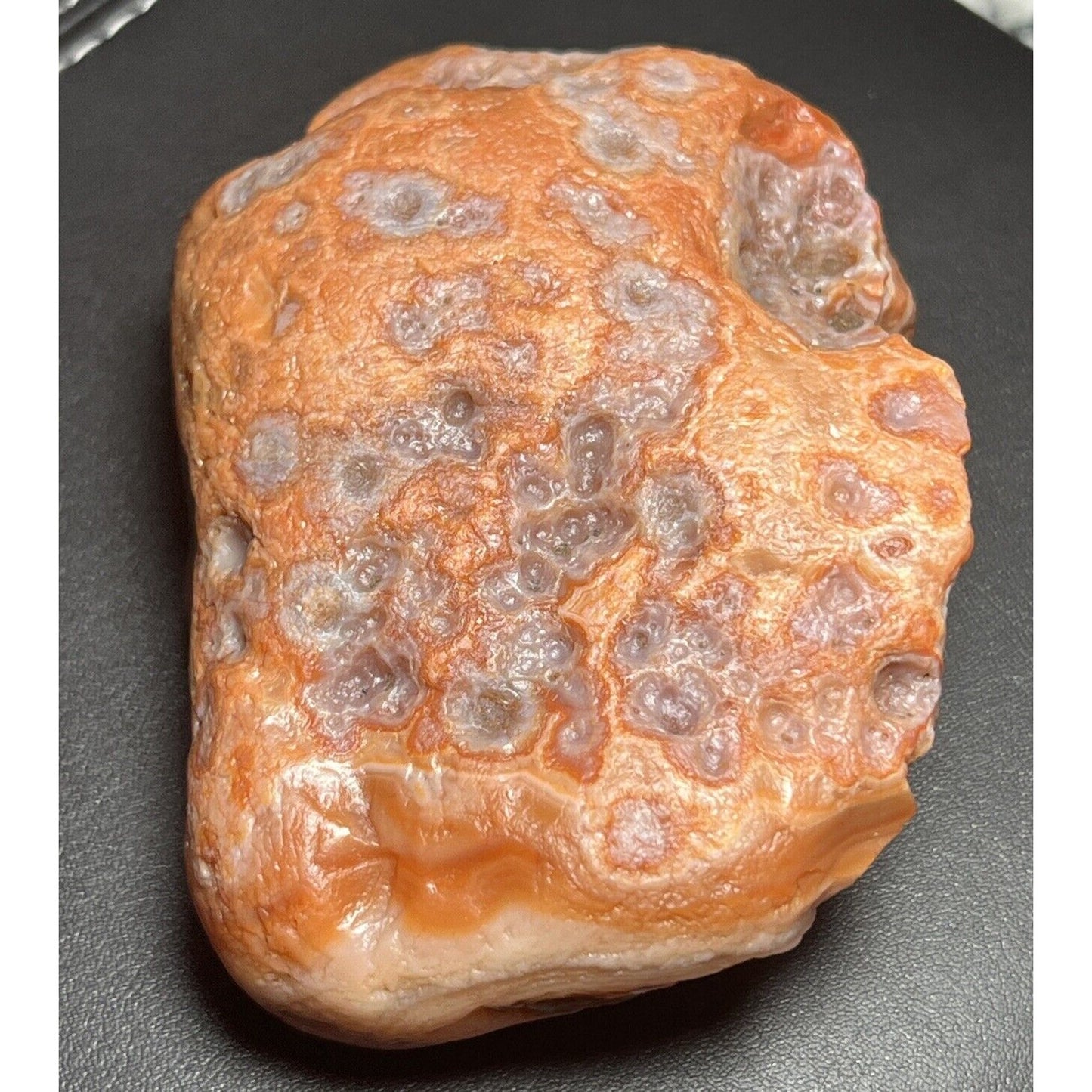 11.7 oz Red & White Fortification Banded Lake Superior Agate.