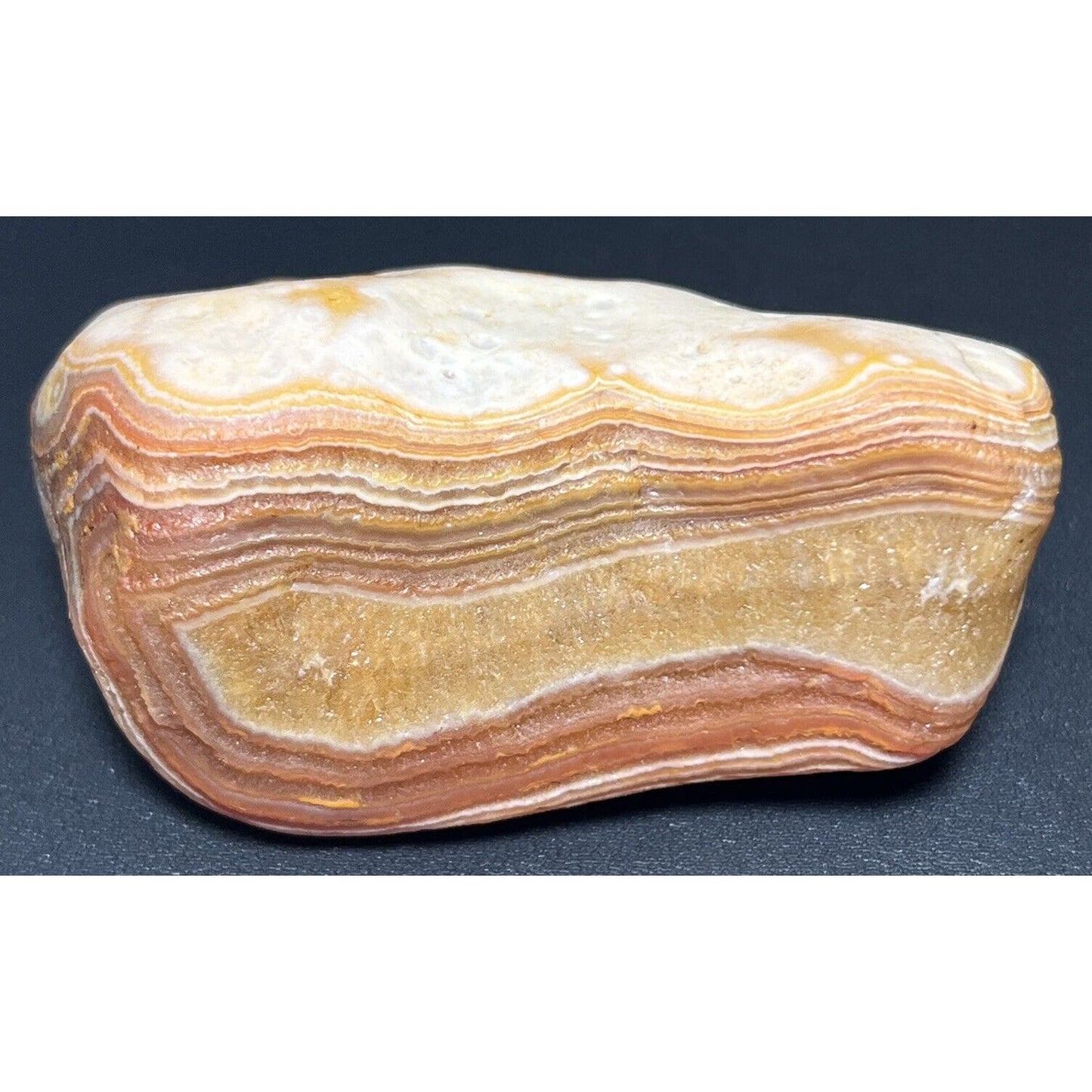 5 oz Smooth Floater/Peeler Lake Superior Agate. Mn State Gemstone.