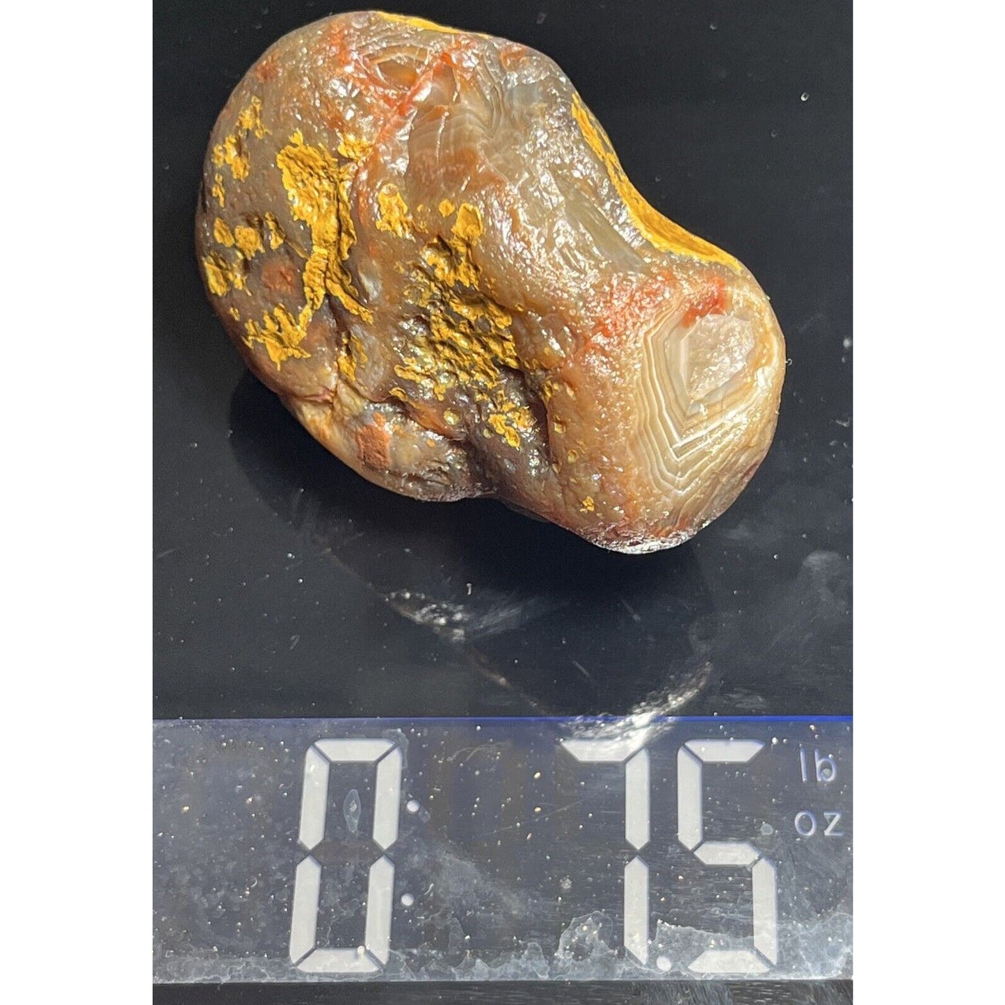 7.5 oz Fortification Banding With Shadow Lake Superior Agate