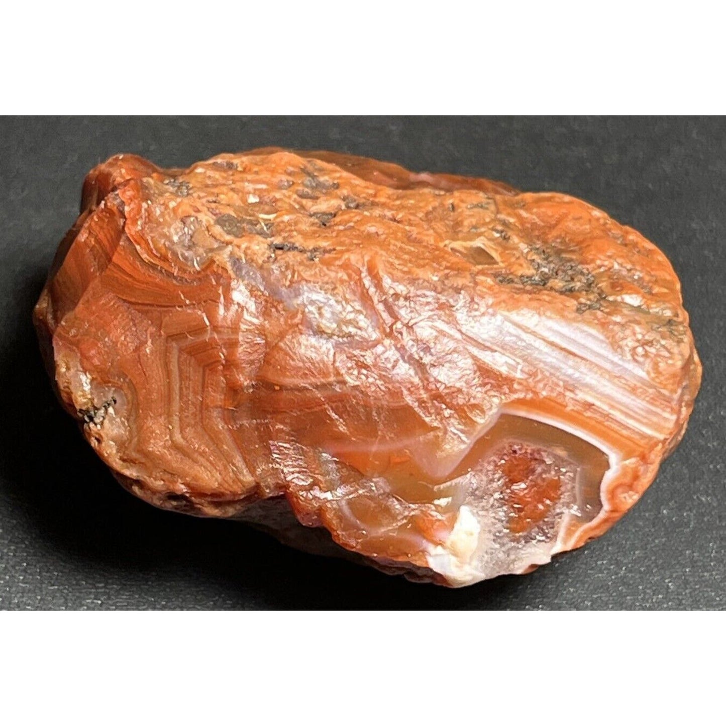 2.3 oz Waterlevel Lake Superior Agate. Mn State Gemstone.