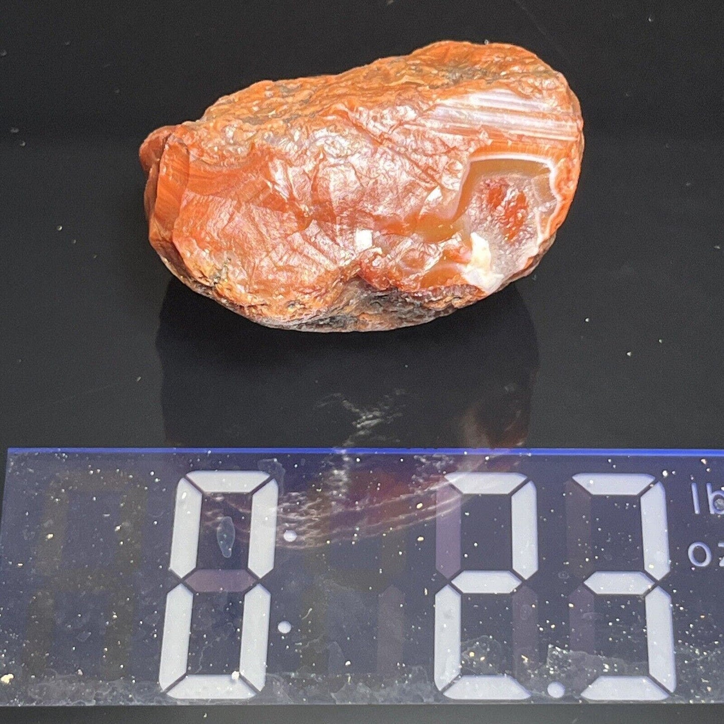 2.3 oz Waterlevel Lake Superior Agate. Mn State Gemstone.